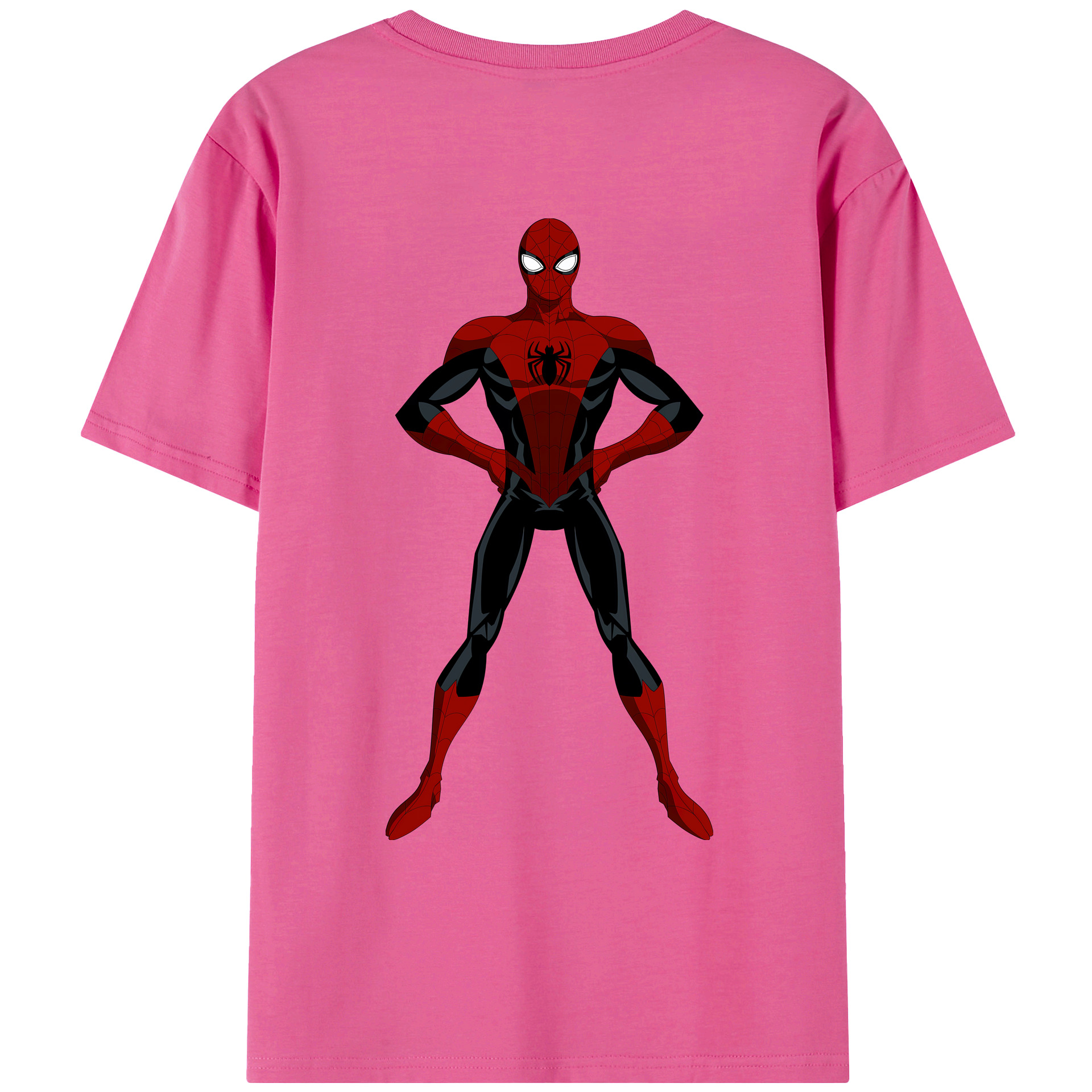 （画像用） Spider Man スパイダーマン レディース半袖Tシャツ(バックプリント)