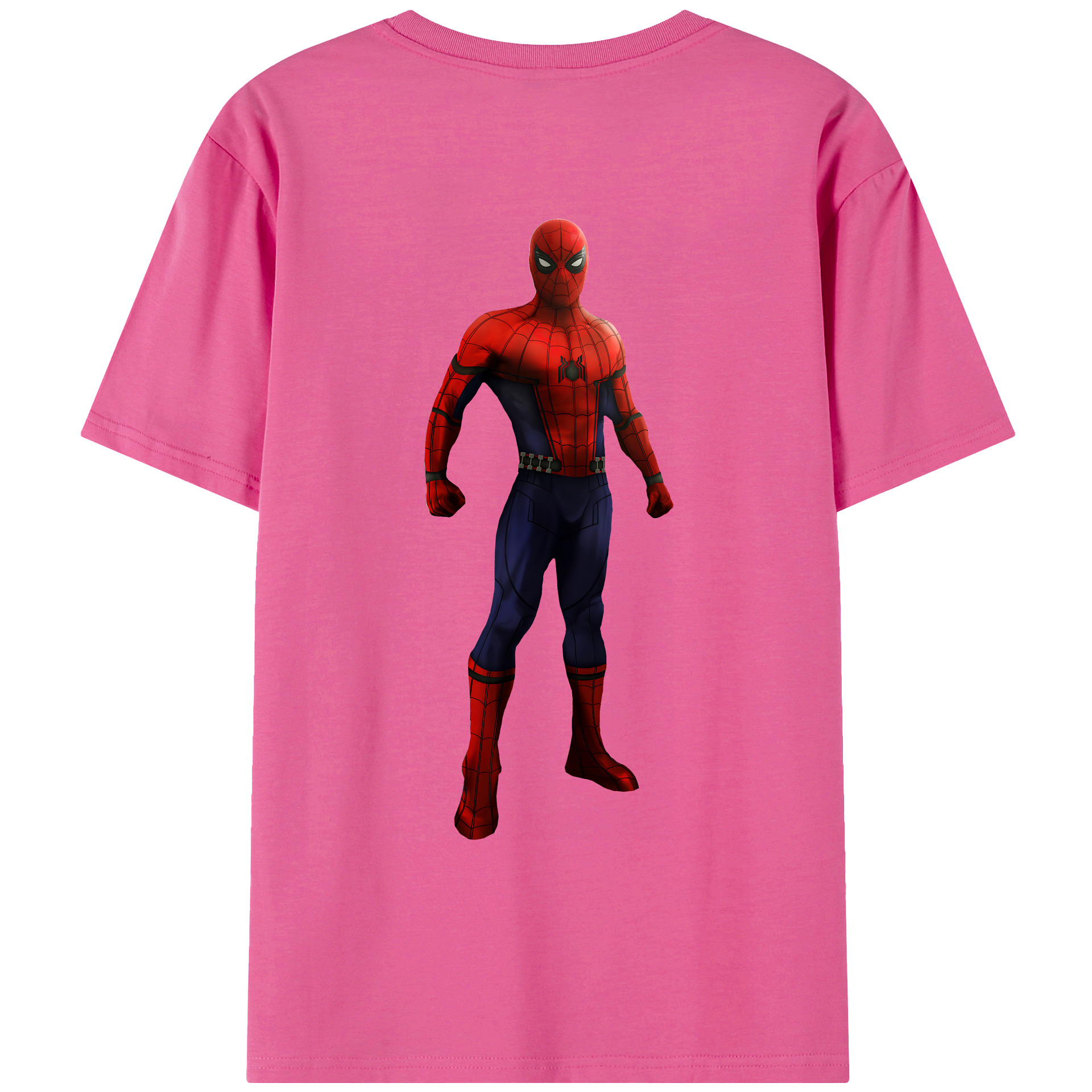 （画像用） Spider Man スパイダーマン レディース半袖Tシャツ(バックプリント)