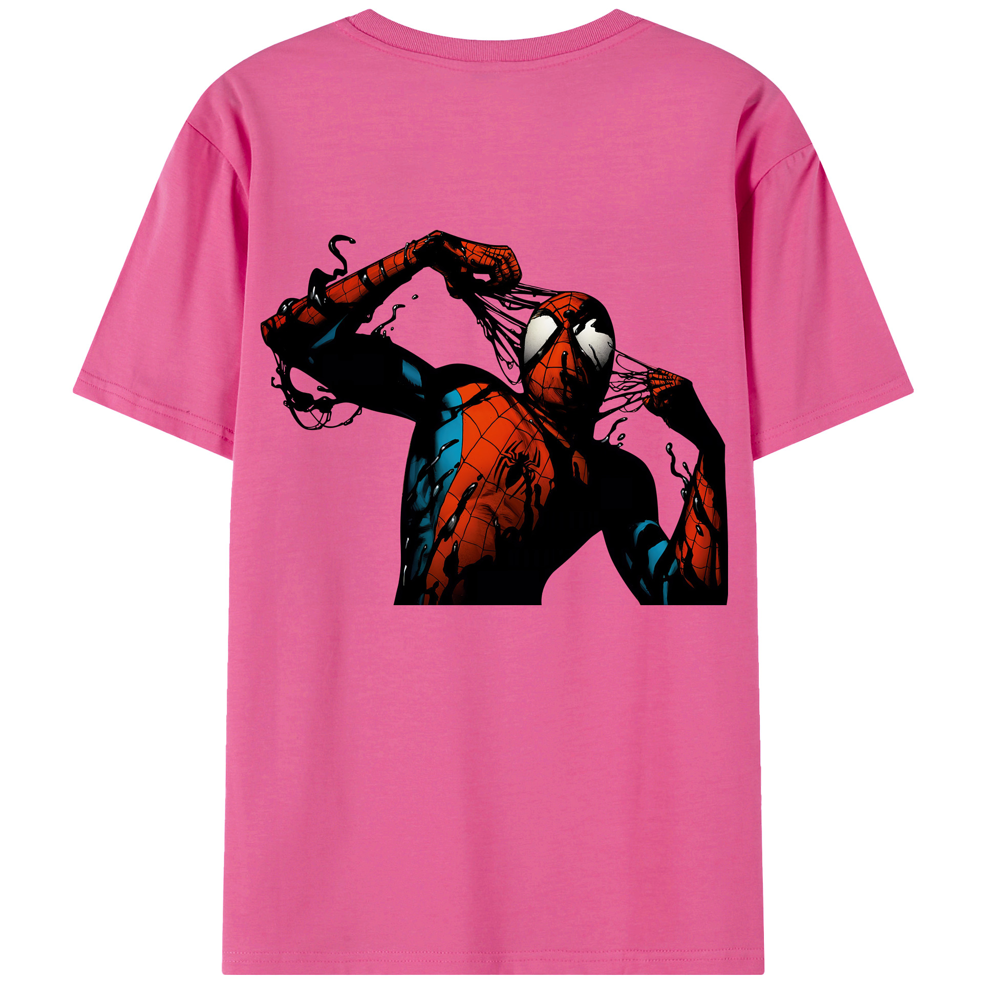（画像用） Spider Man スパイダーマン レディース半袖Tシャツ(バックプリント)
