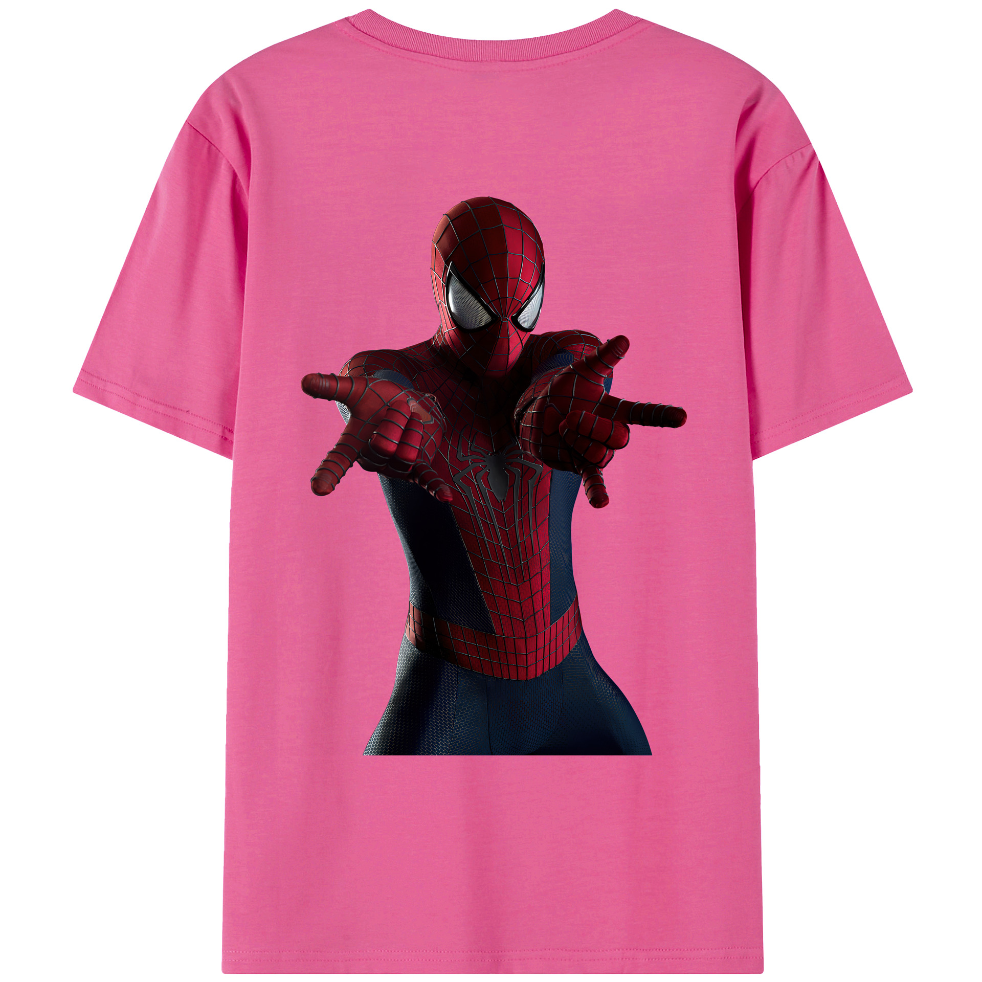 （画像用） Spider Man スパイダーマン レディース半袖Tシャツ(バックプリント)