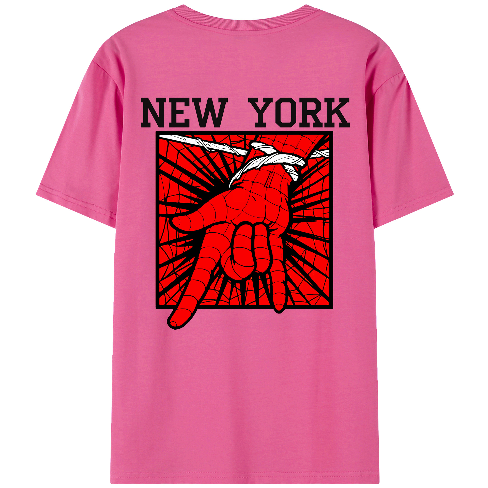 （画像用） Spider Man スパイダーマン レディース半袖Tシャツ(バックプリント)