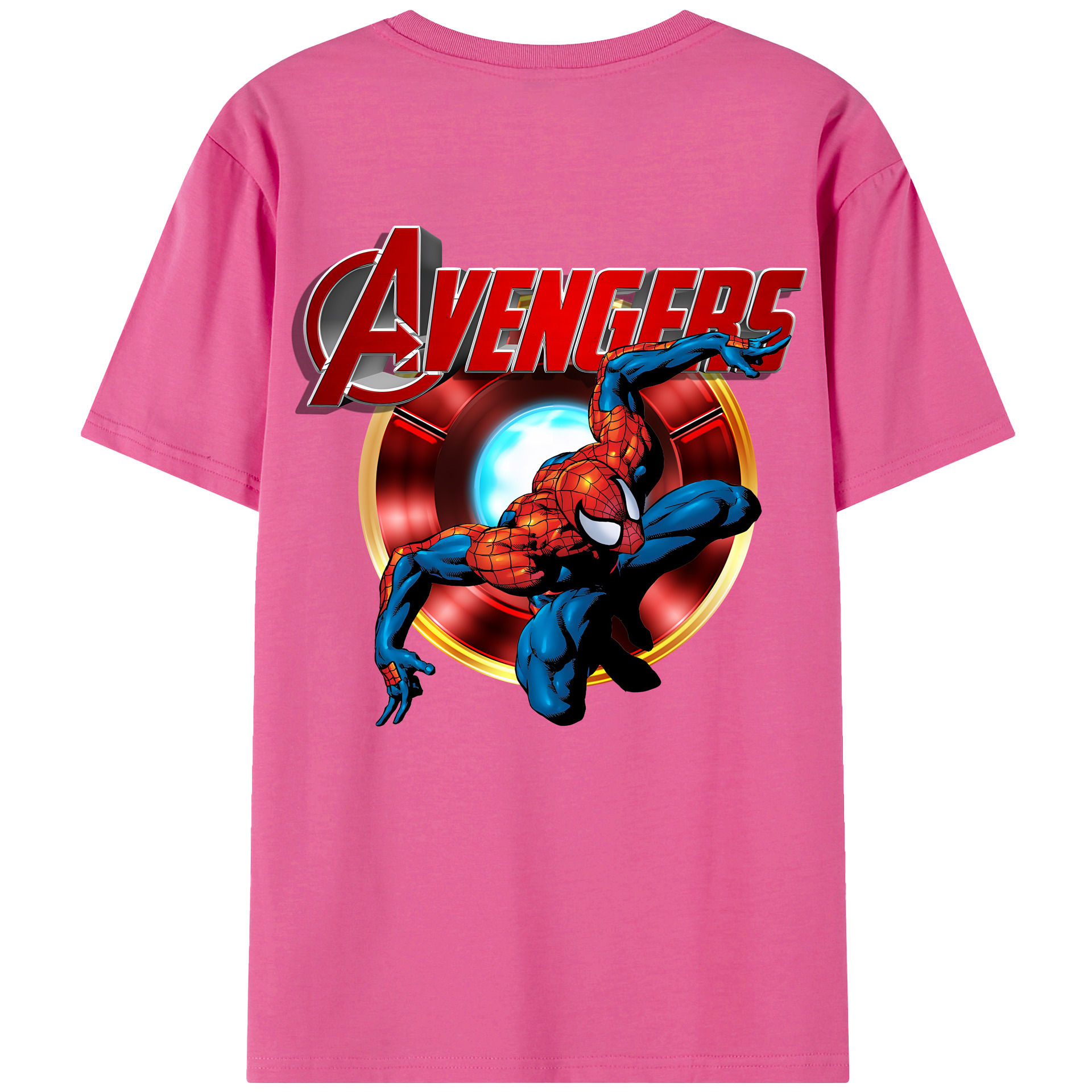（画像用） Spider Man スパイダーマン レディース半袖Tシャツ(バックプリント)
