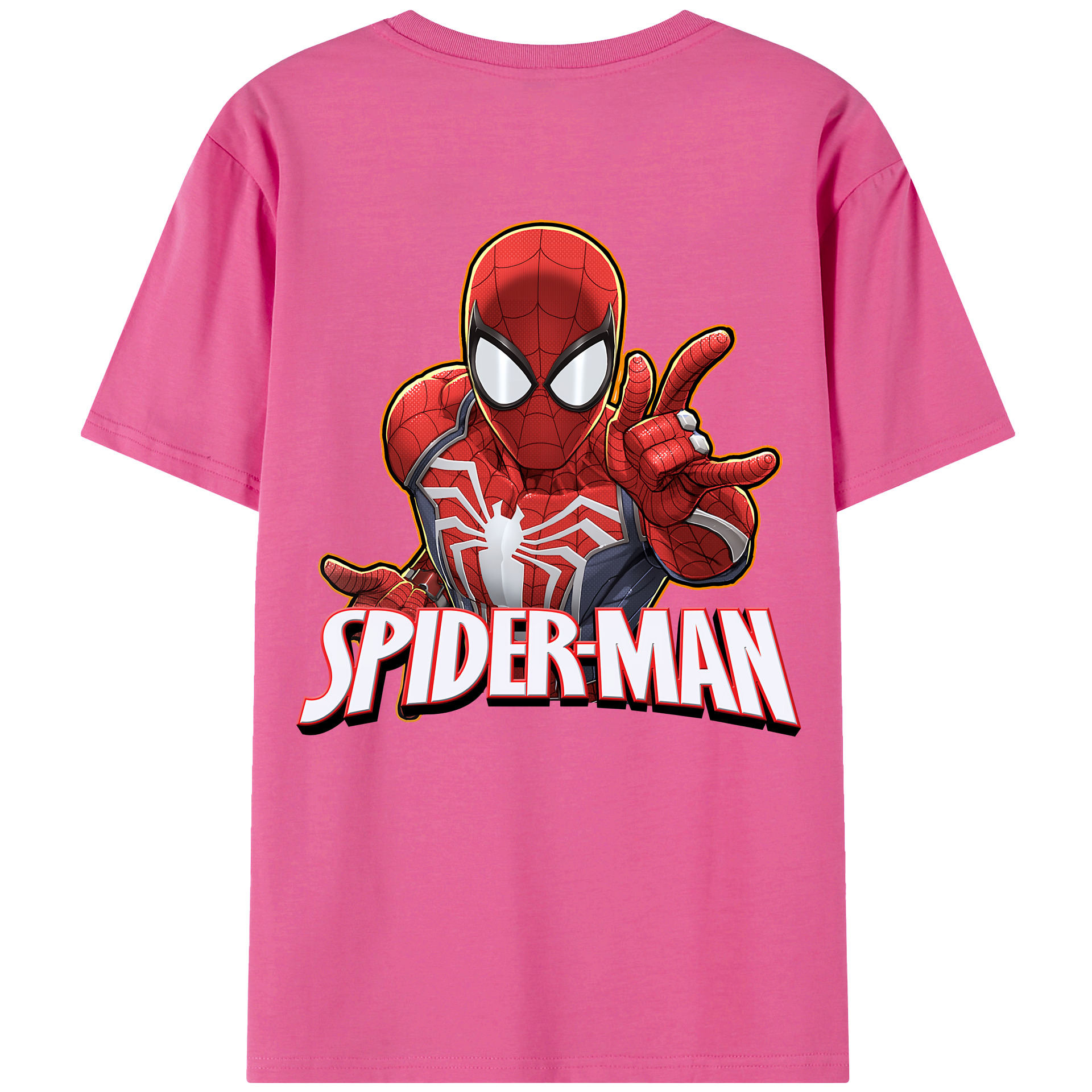 （画像用） Spider Man スパイダーマン レディース半袖Tシャツ(バックプリント)