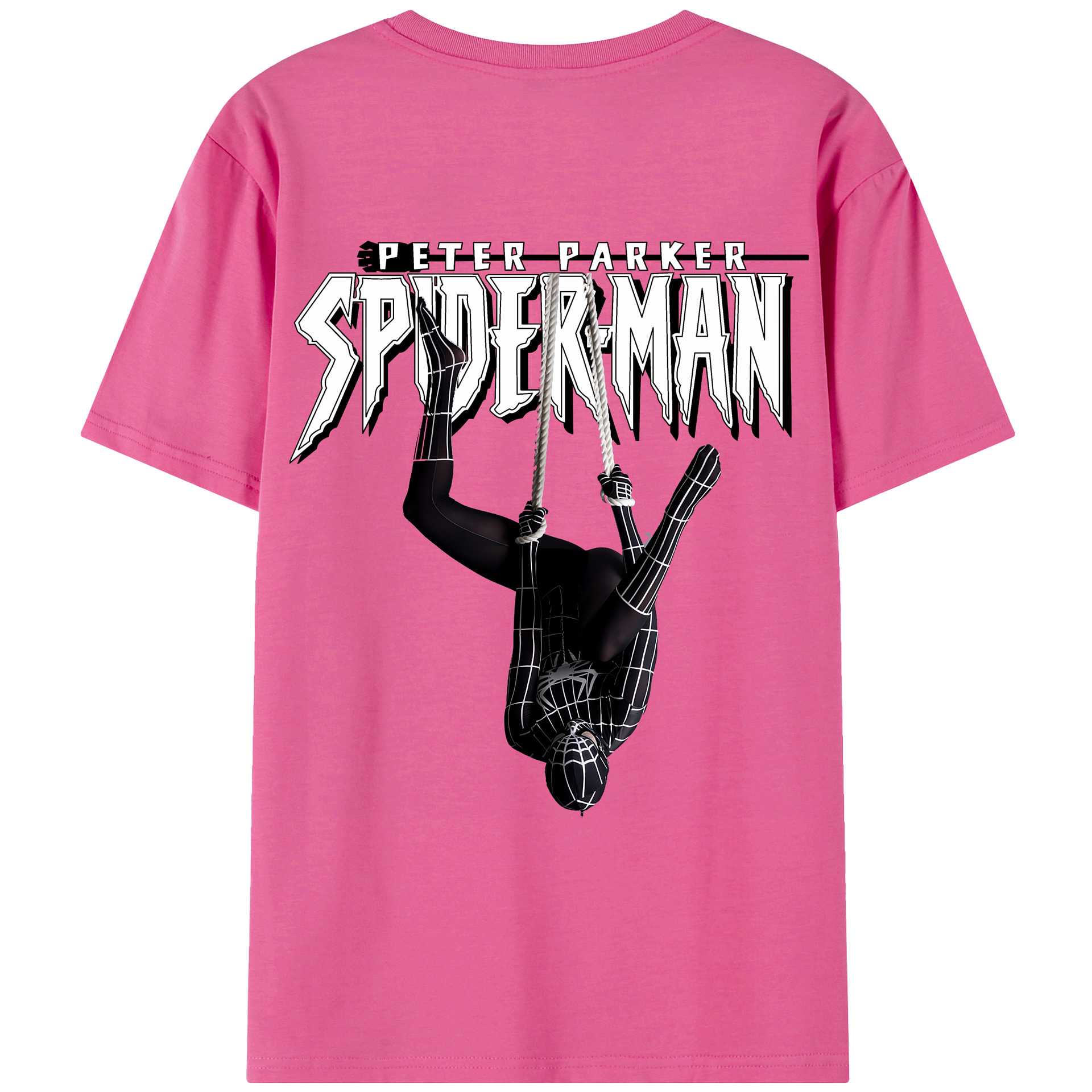 （画像用） Spider Man スパイダーマン レディース半袖Tシャツ(バックプリント)