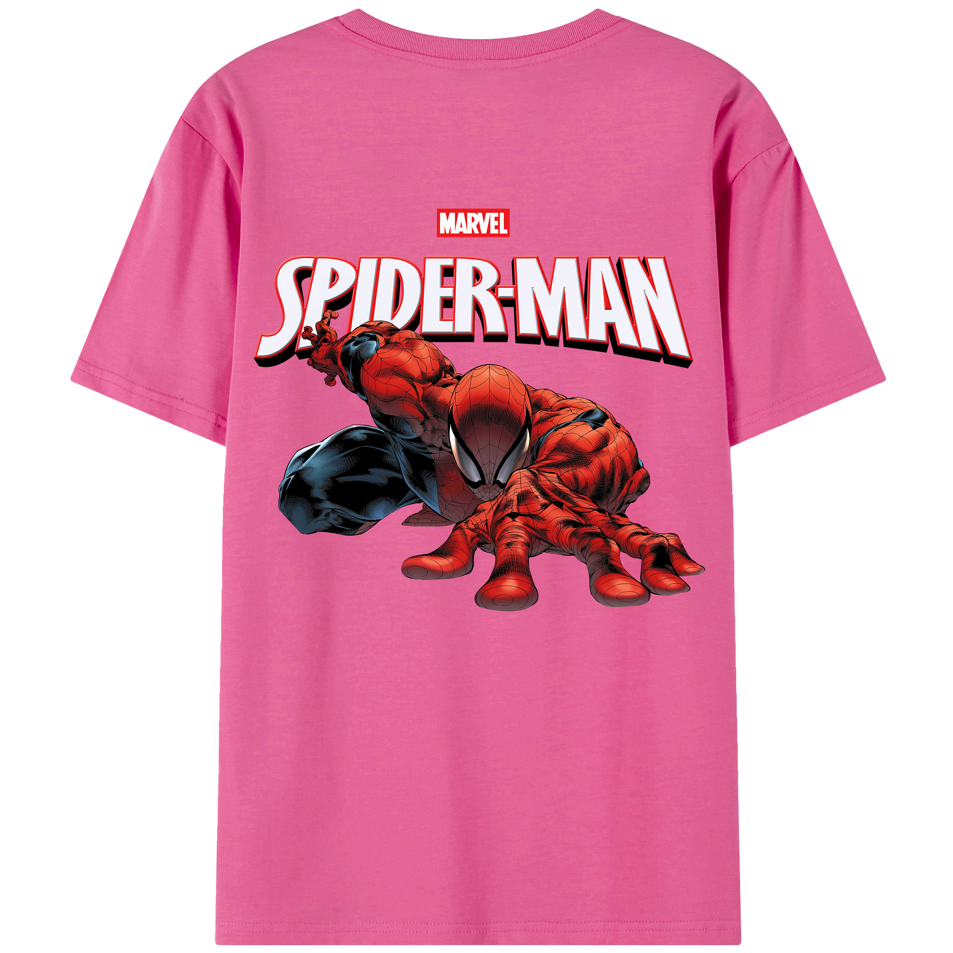 （画像用） Spider Man スパイダーマン レディース半袖Tシャツ(バックプリント)