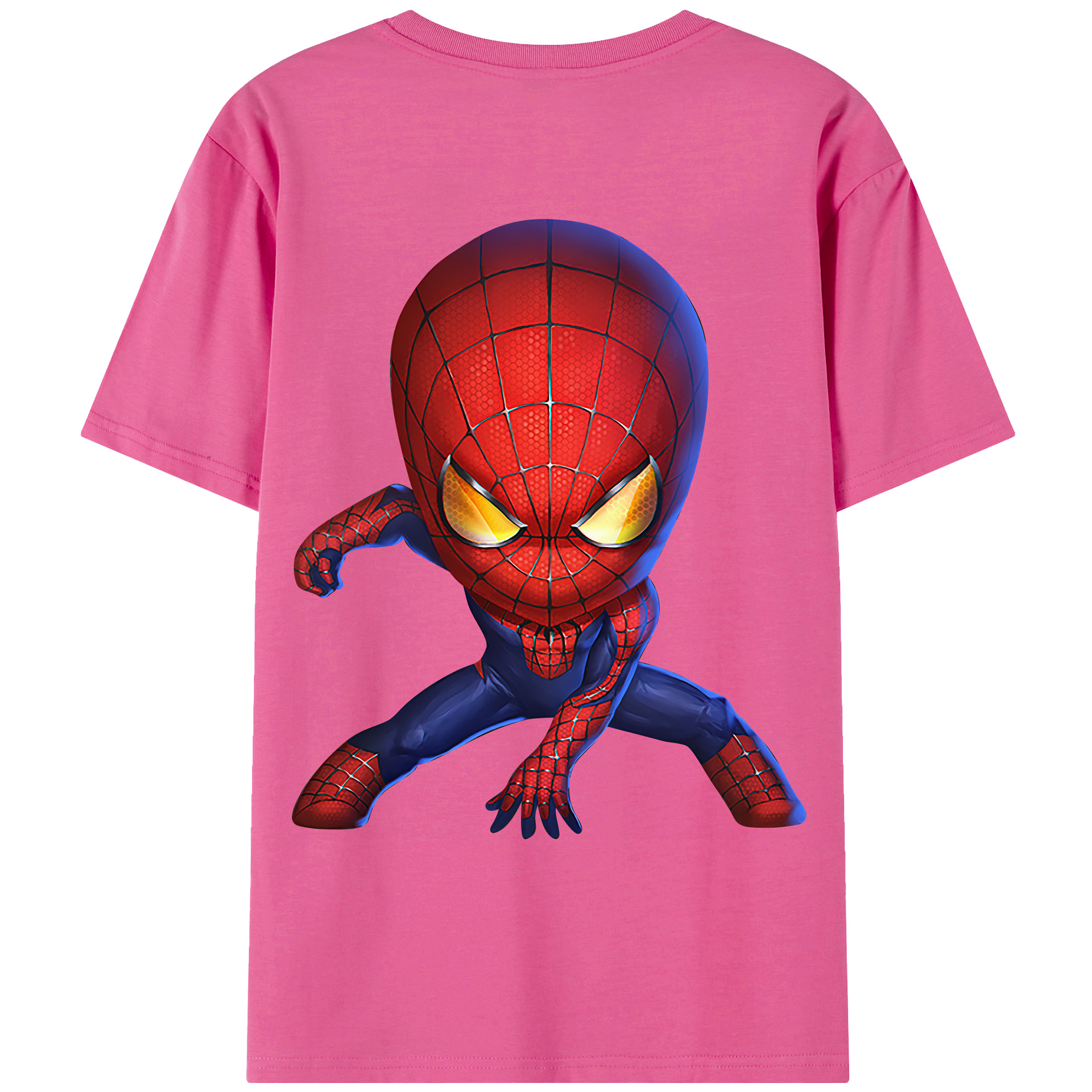 （画像用） Spider Man スパイダーマン レディース半袖Tシャツ(バックプリント)