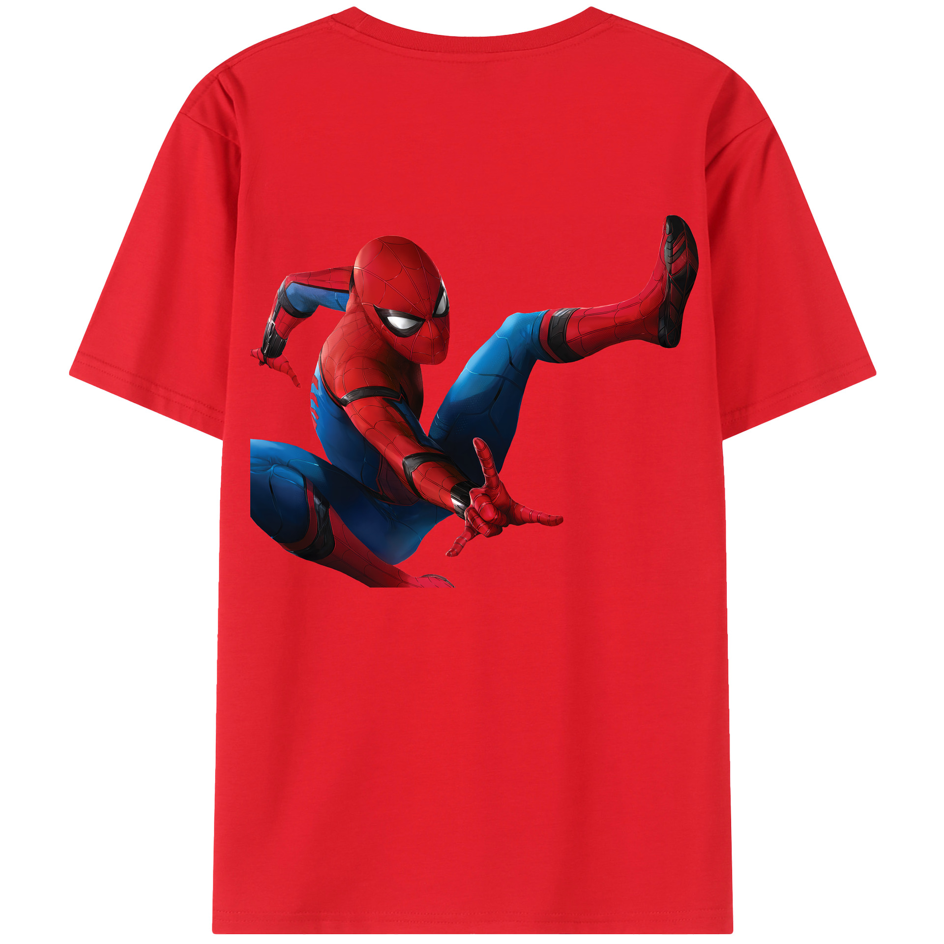 （画像用） Spider Man スパイダーマン レディース半袖Tシャツ(バックプリント)