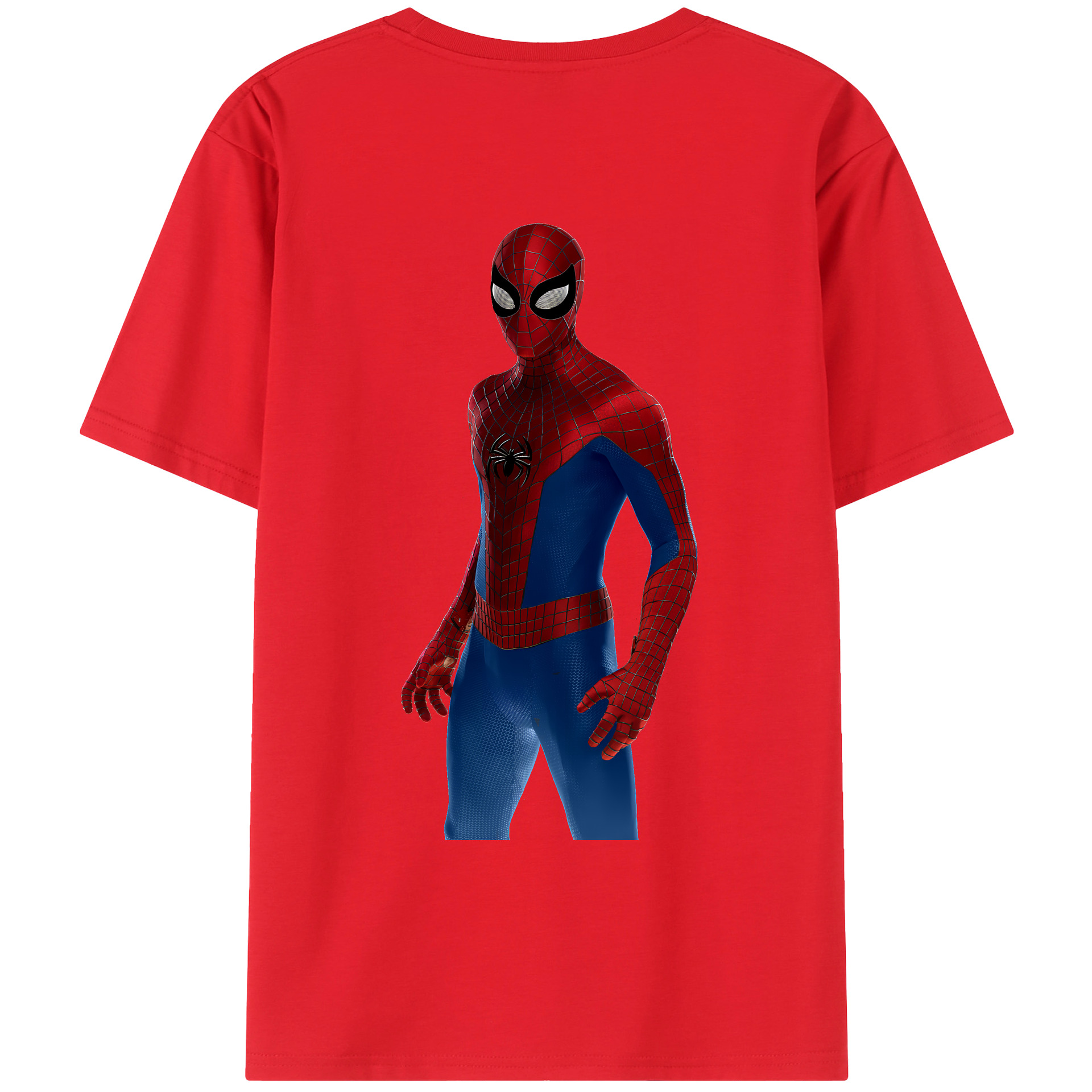 （画像用） Spider Man スパイダーマン レディース半袖Tシャツ(バックプリント)