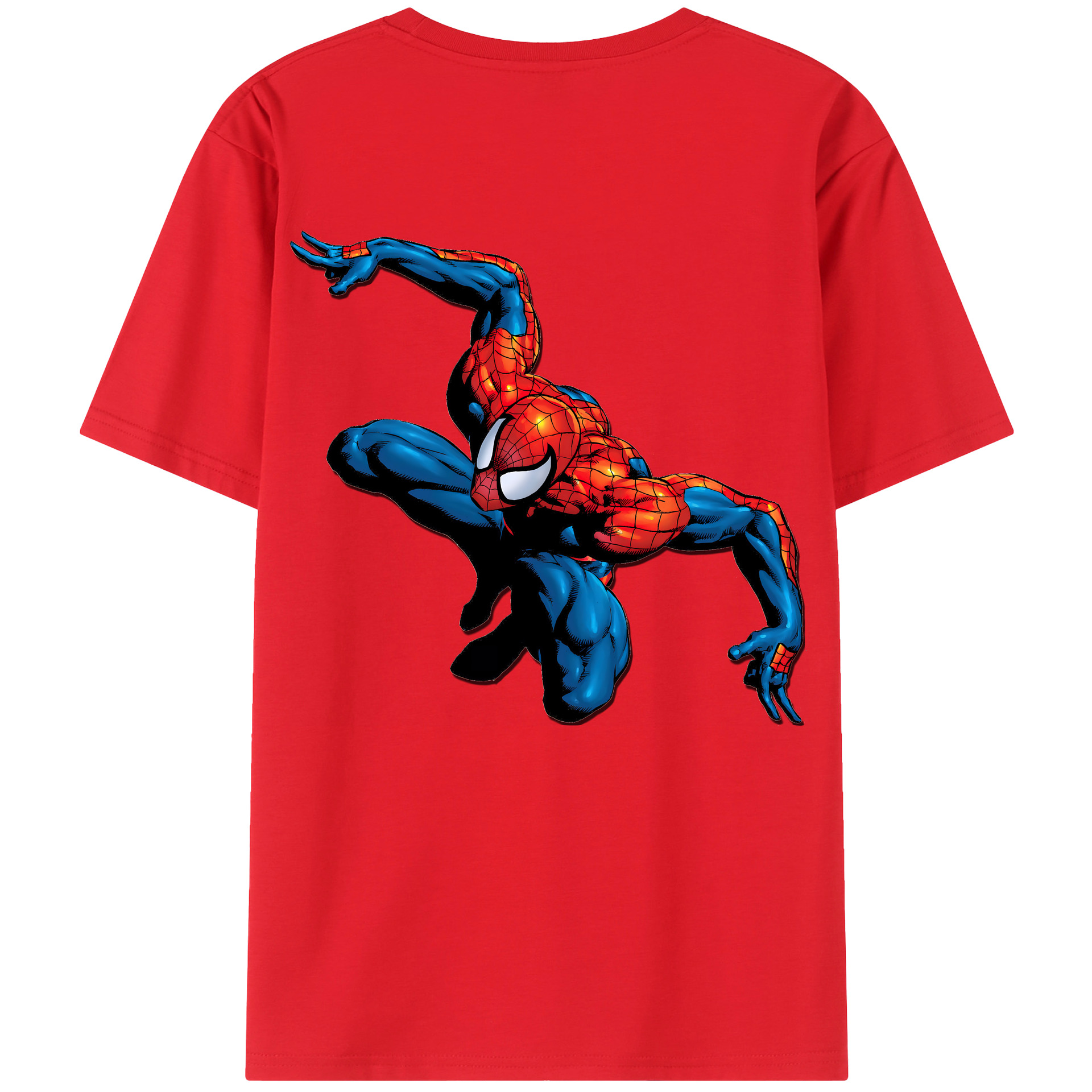 （画像用） Spider Man スパイダーマン レディース半袖Tシャツ(バックプリント)
