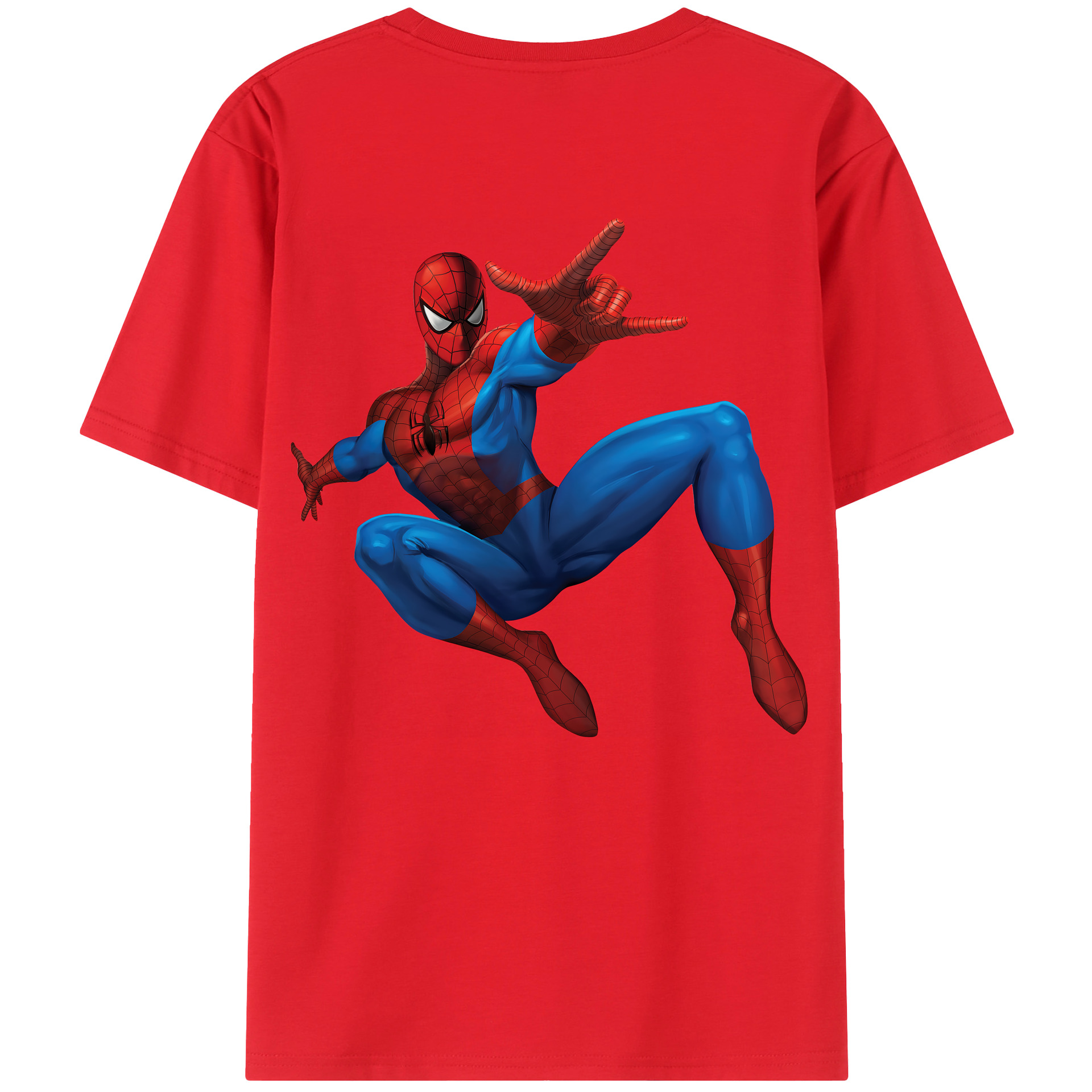 （画像用） Spider Man スパイダーマン レディース半袖Tシャツ(バックプリント)