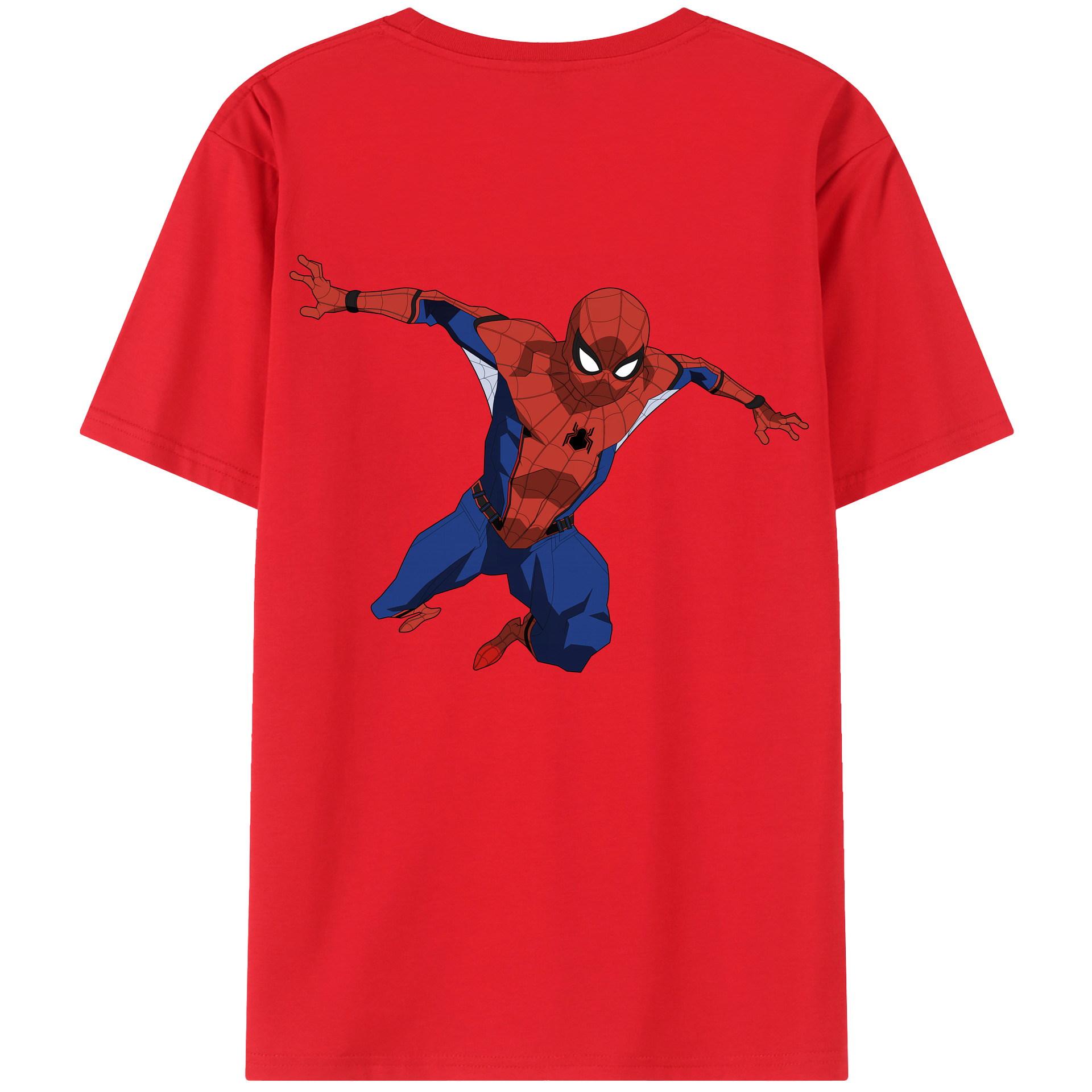 （画像用） Spider Man スパイダーマン レディース半袖Tシャツ(バックプリント)