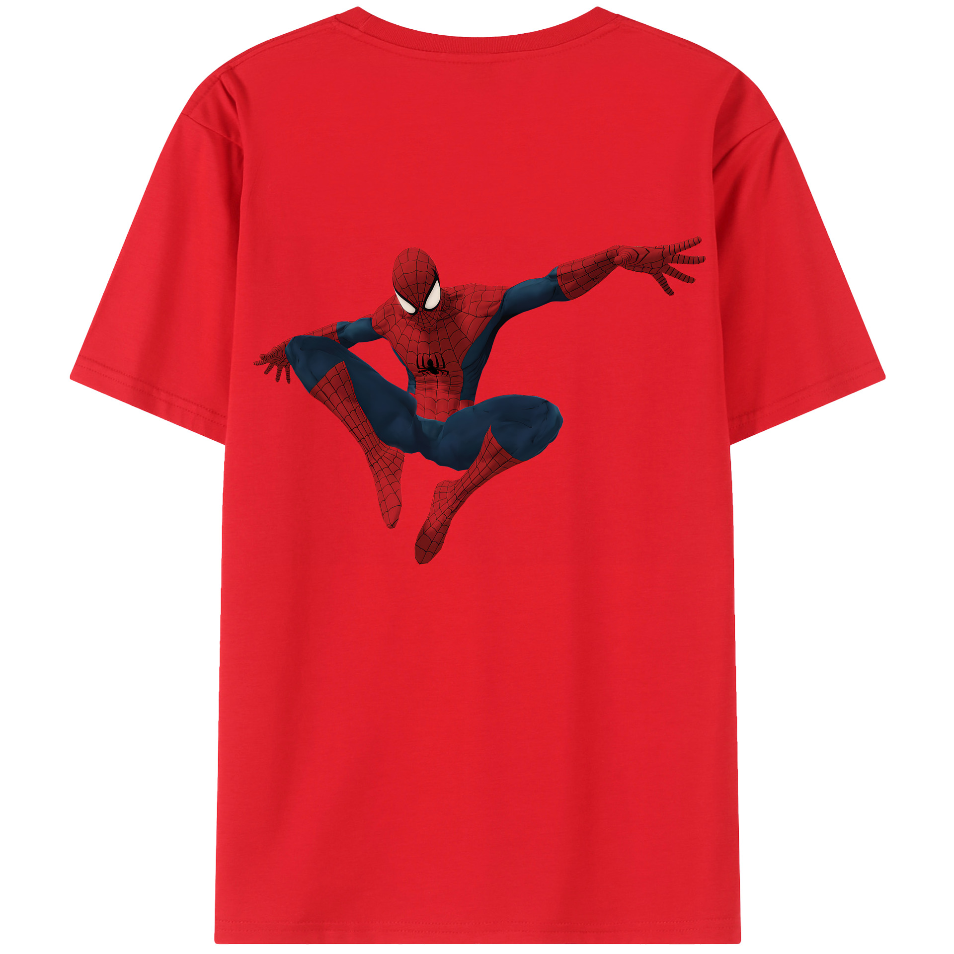 （画像用） Spider Man スパイダーマン レディース半袖Tシャツ(バックプリント)