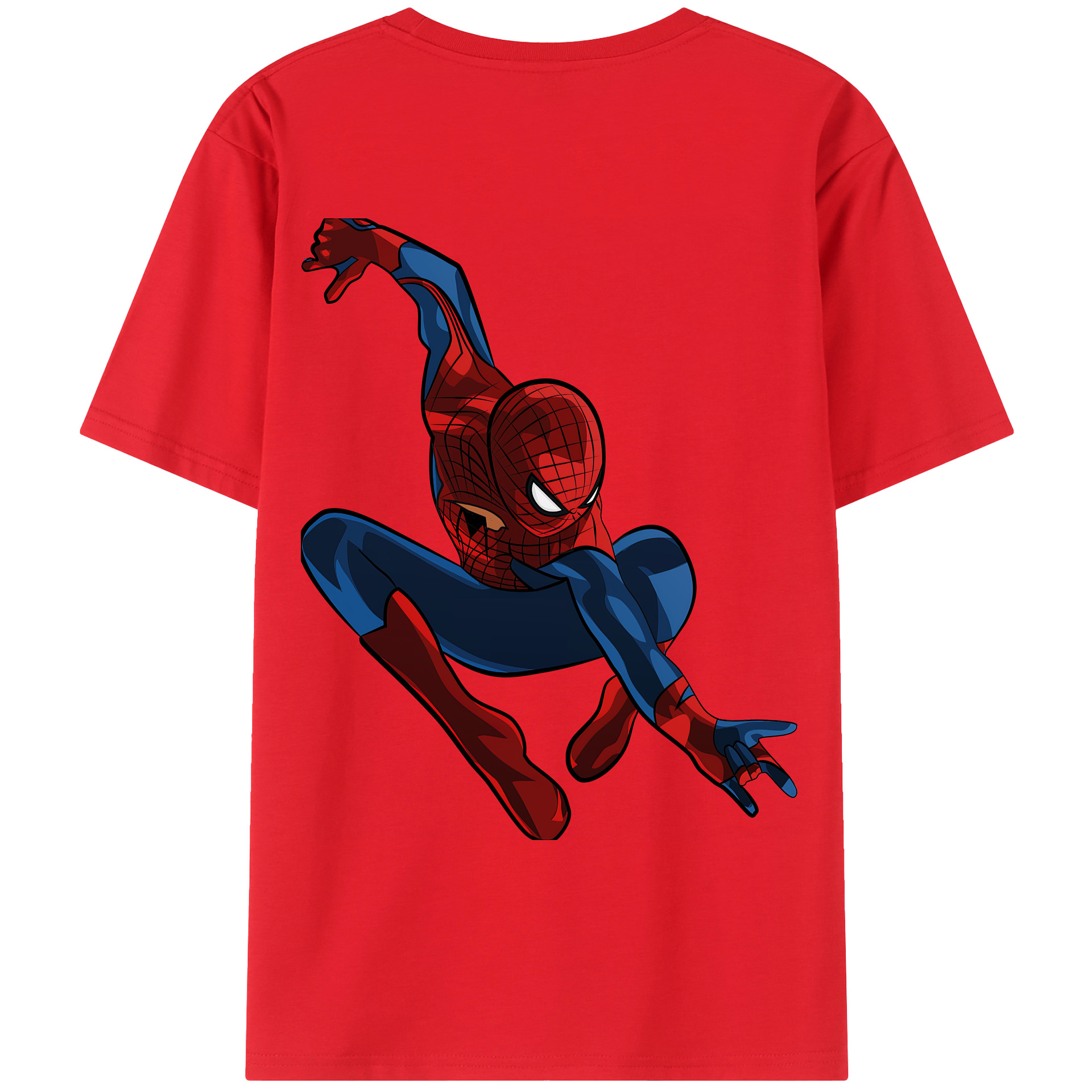 （画像用） Spider Man スパイダーマン レディース半袖Tシャツ(バックプリント)