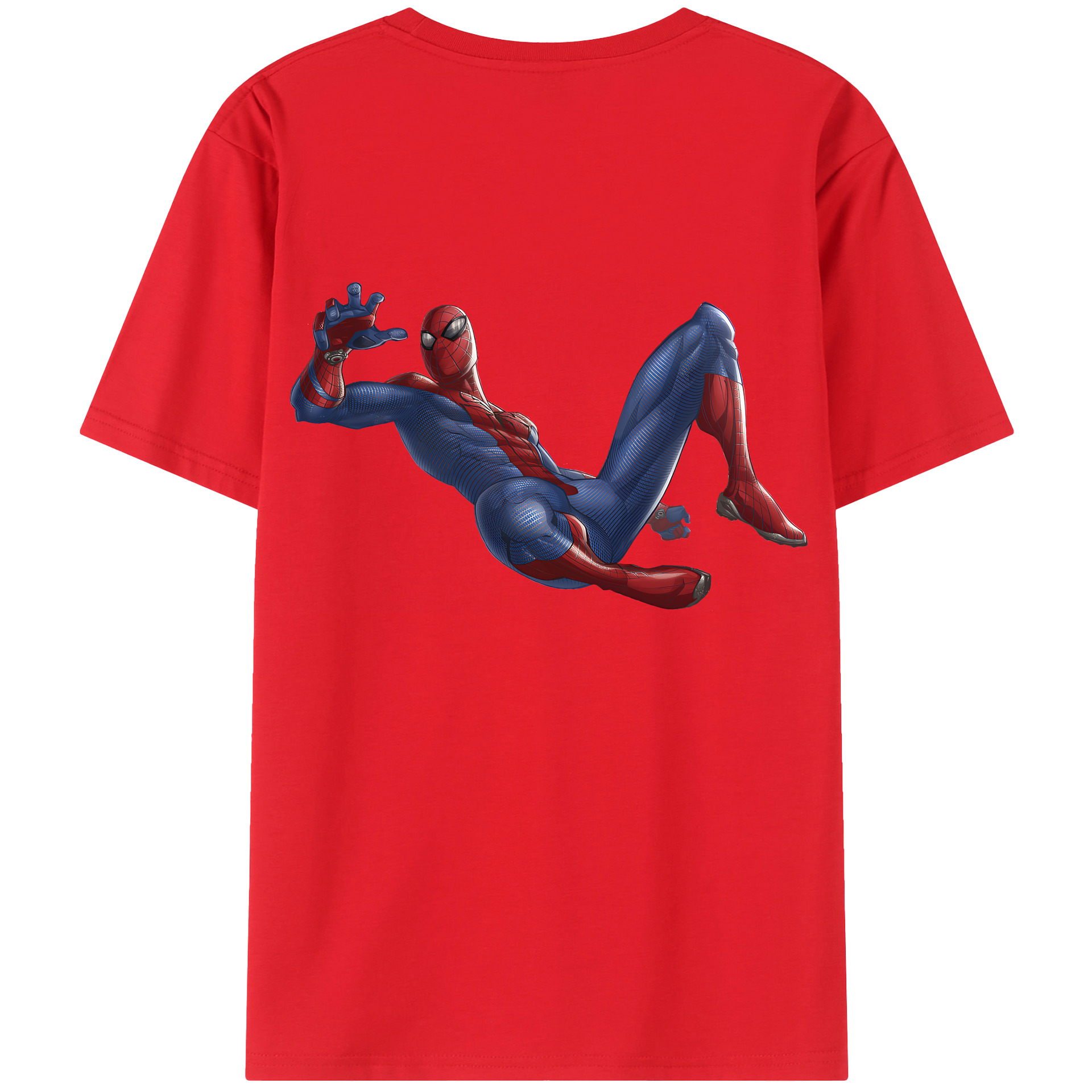 （画像用） Spider Man スパイダーマン レディース半袖Tシャツ(バックプリント)