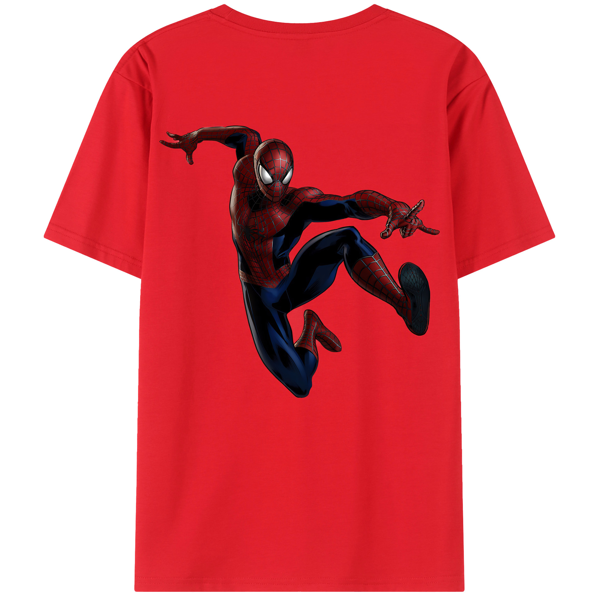（画像用） Spider Man スパイダーマン レディース半袖Tシャツ(バックプリント)