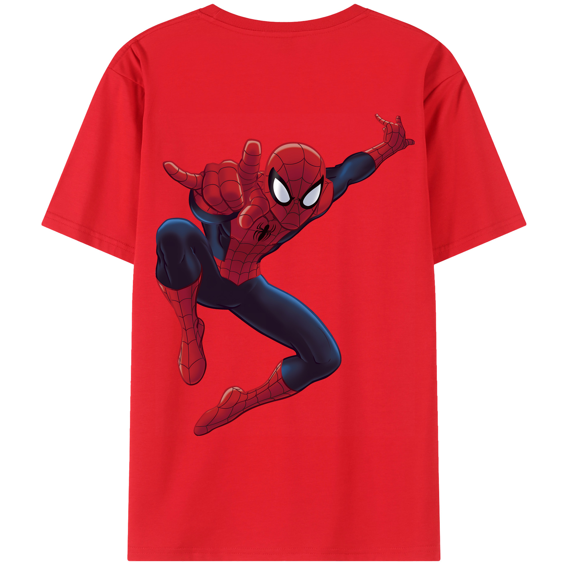 （画像用） Spider Man スパイダーマン レディース半袖Tシャツ(バックプリント)