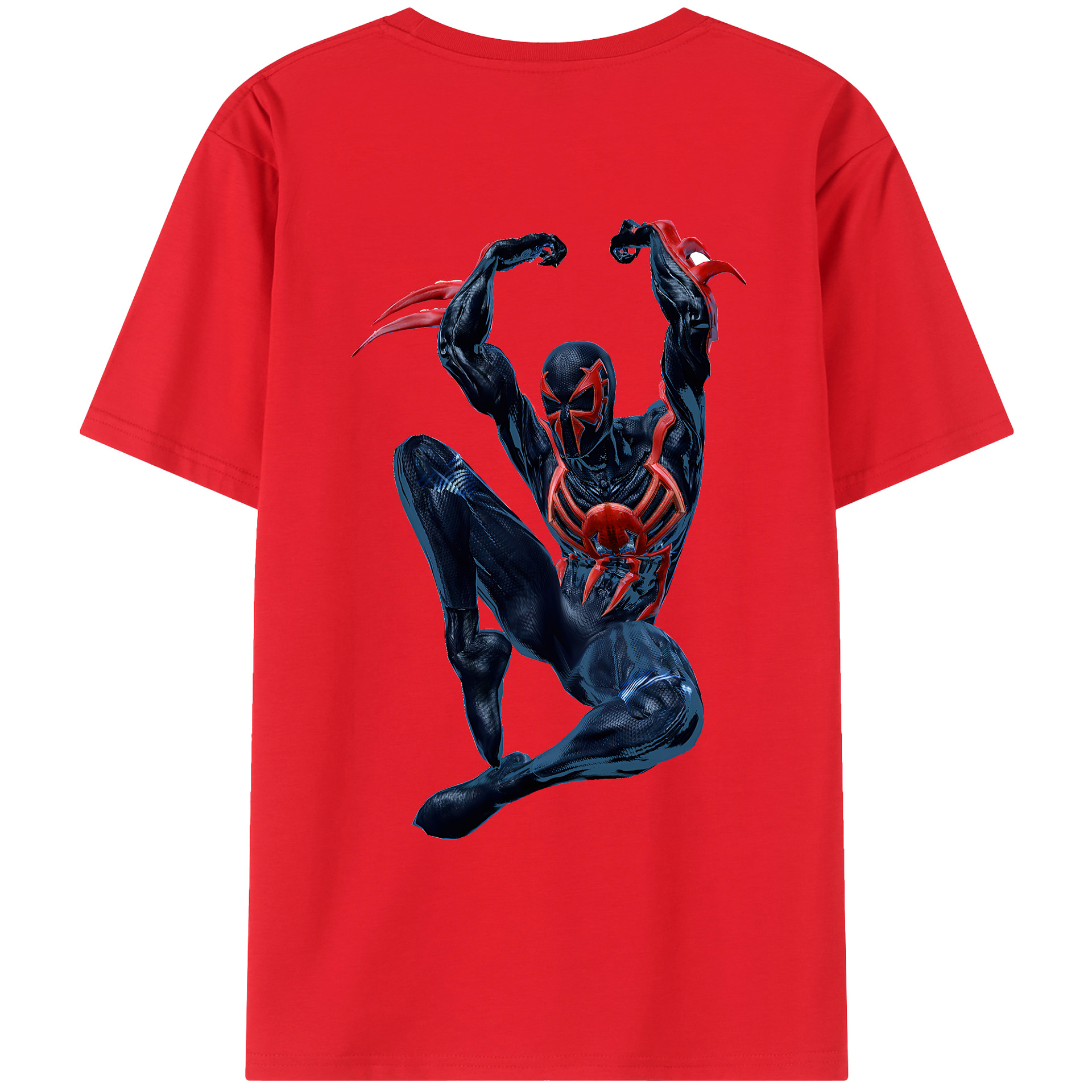（画像用） Spider Man スパイダーマン レディース半袖Tシャツ(バックプリント)
