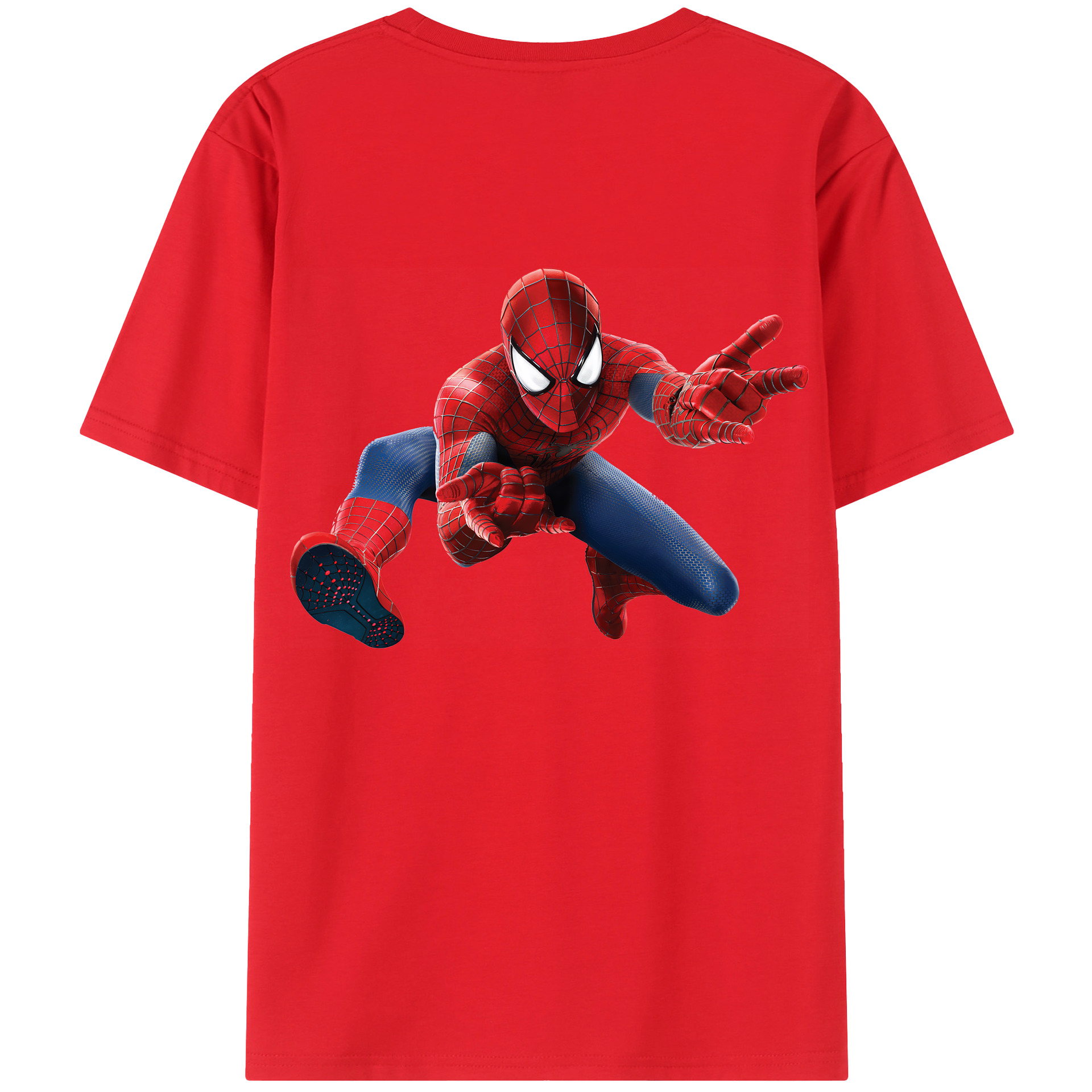 （画像用） Spider Man スパイダーマン レディース半袖Tシャツ(バックプリント)