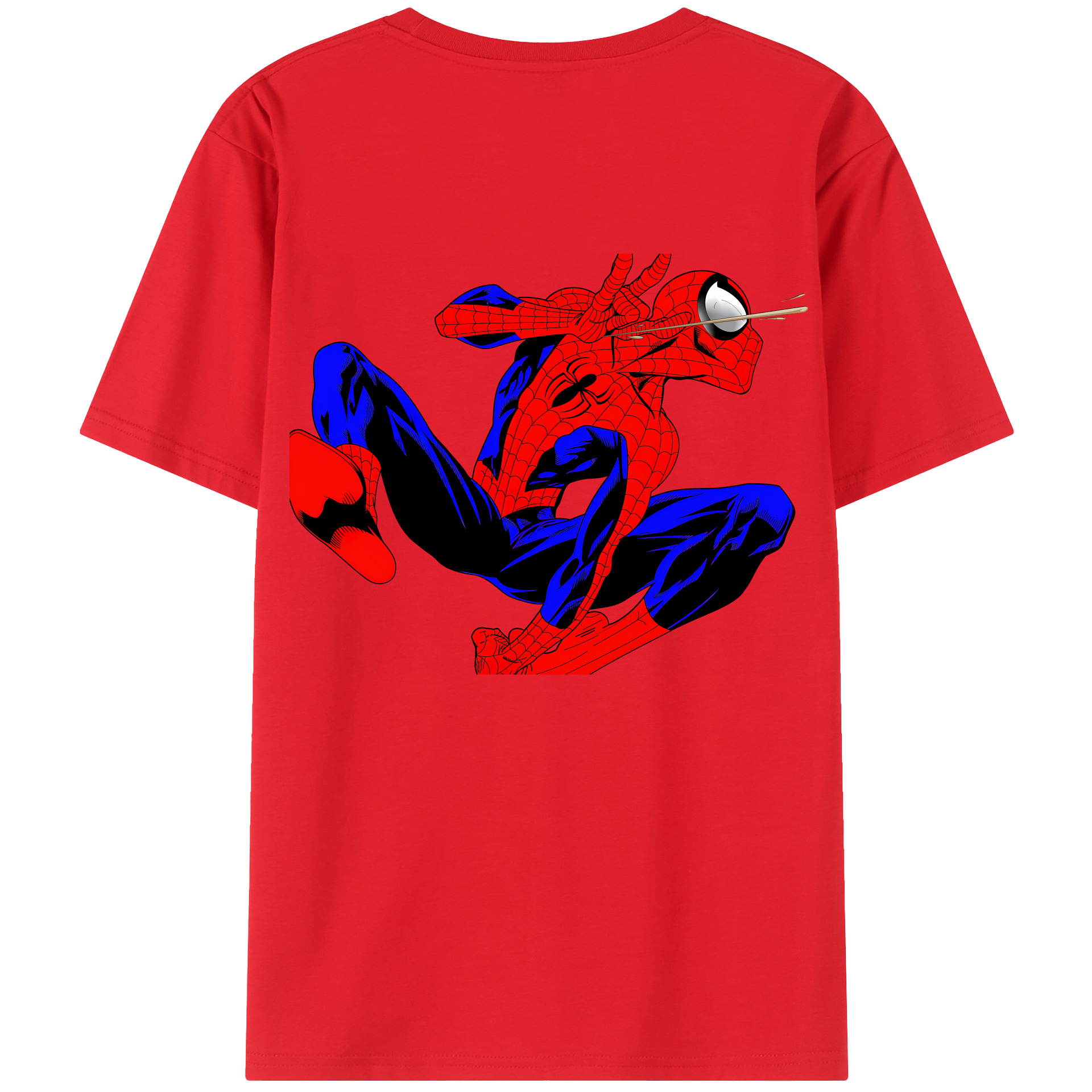 （画像用） Spider Man スパイダーマン レディース半袖Tシャツ(バックプリント)