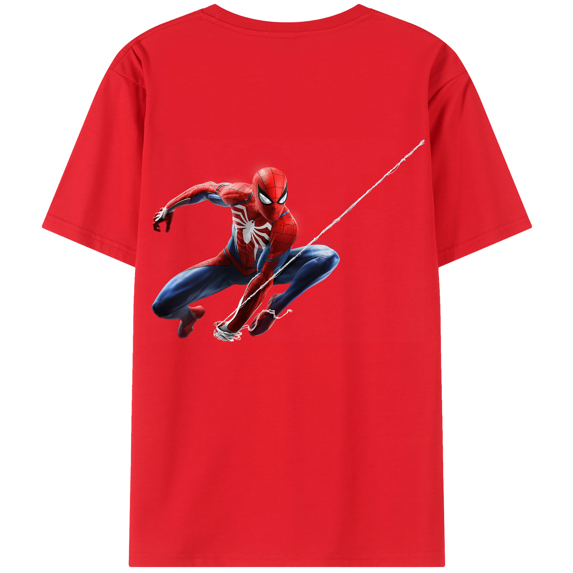 （画像用） Spider Man スパイダーマン レディース半袖Tシャツ(バックプリント)