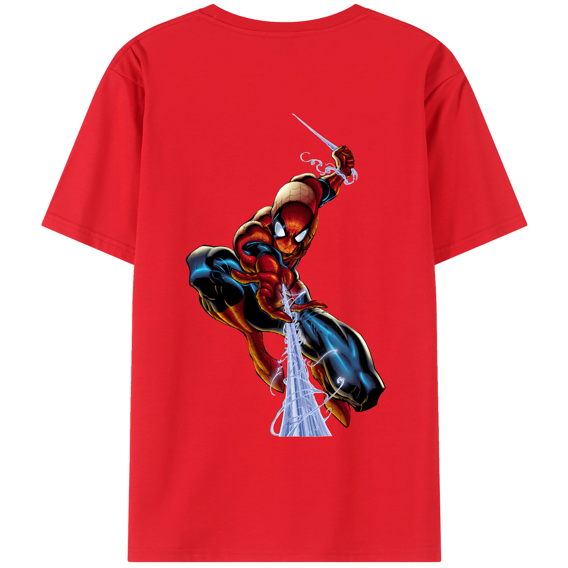 （画像用） Spider Man スパイダーマン レディース半袖Tシャツ(バックプリント)