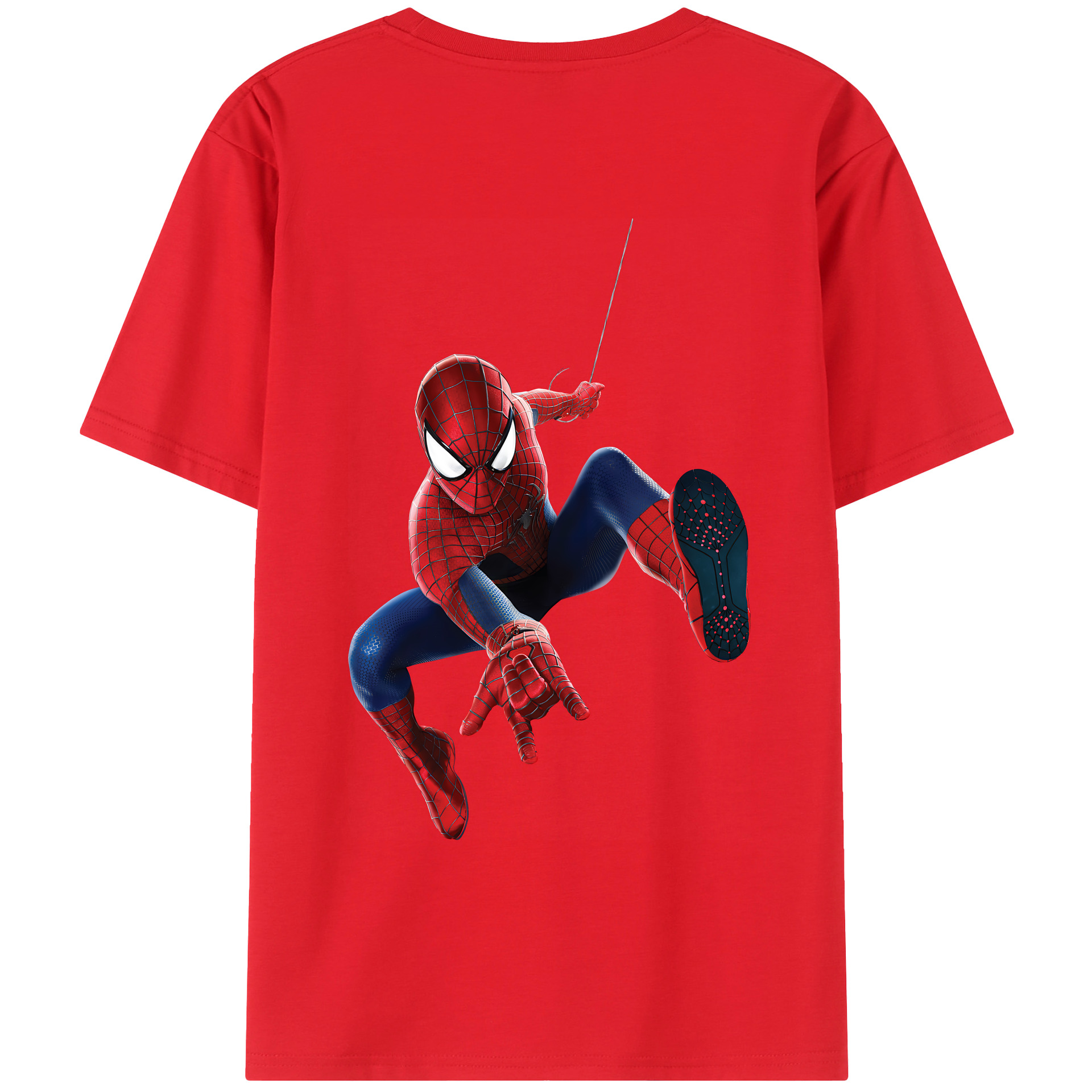 （画像用） Spider Man スパイダーマン レディース半袖Tシャツ(バックプリント)