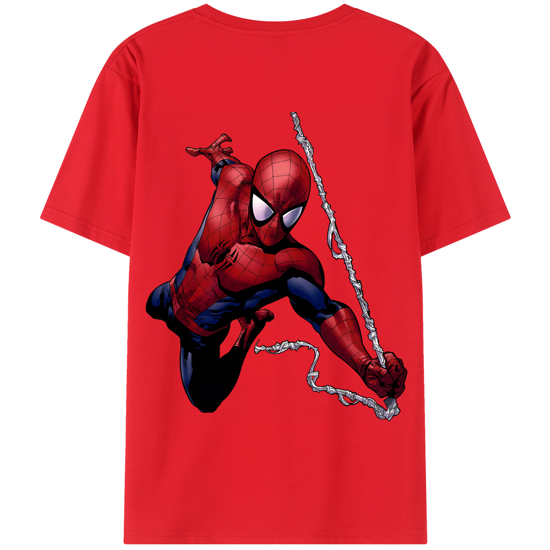 （画像用） Spider Man スパイダーマン レディース半袖Tシャツ(バックプリント)