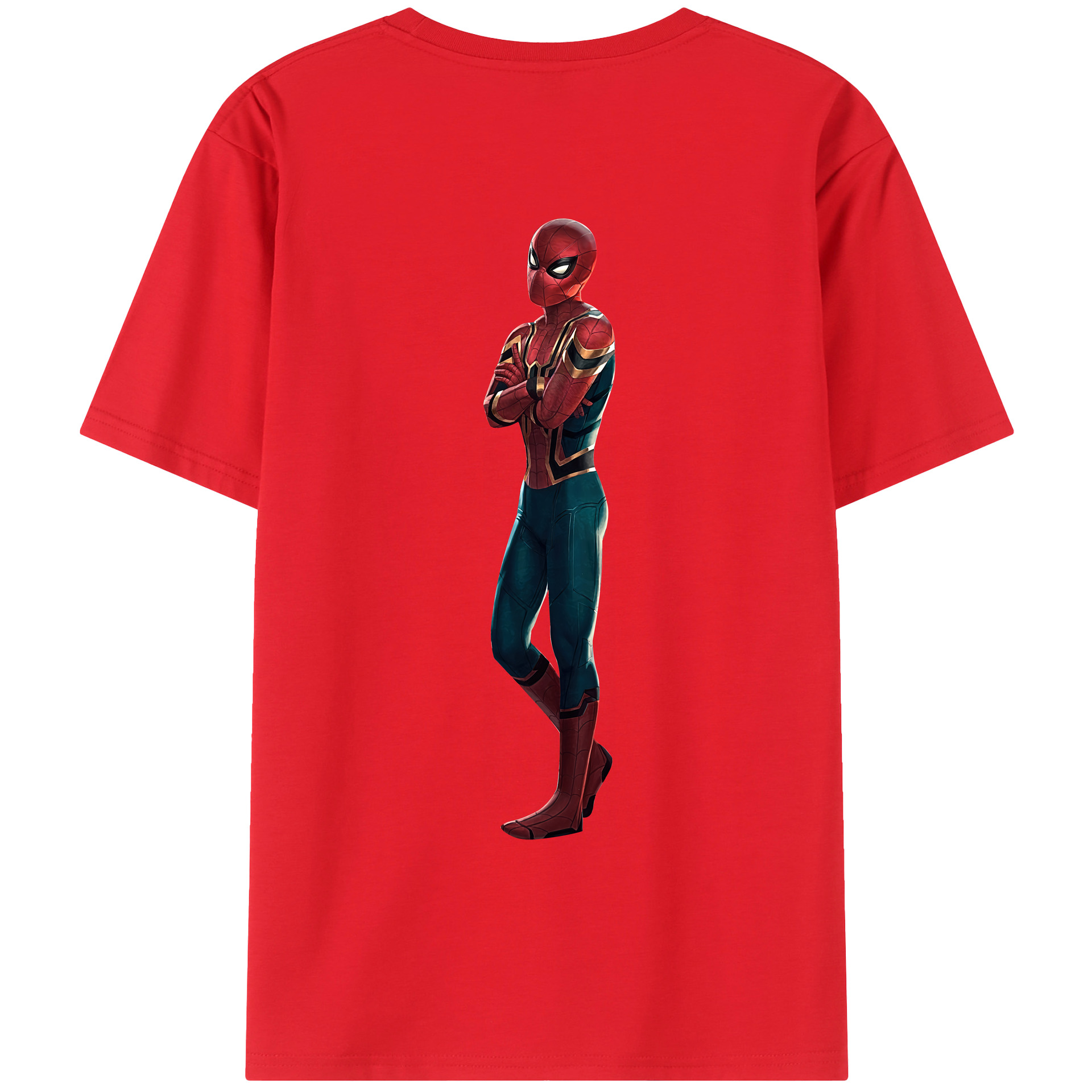 （画像用） Spider Man スパイダーマン レディース半袖Tシャツ(バックプリント)