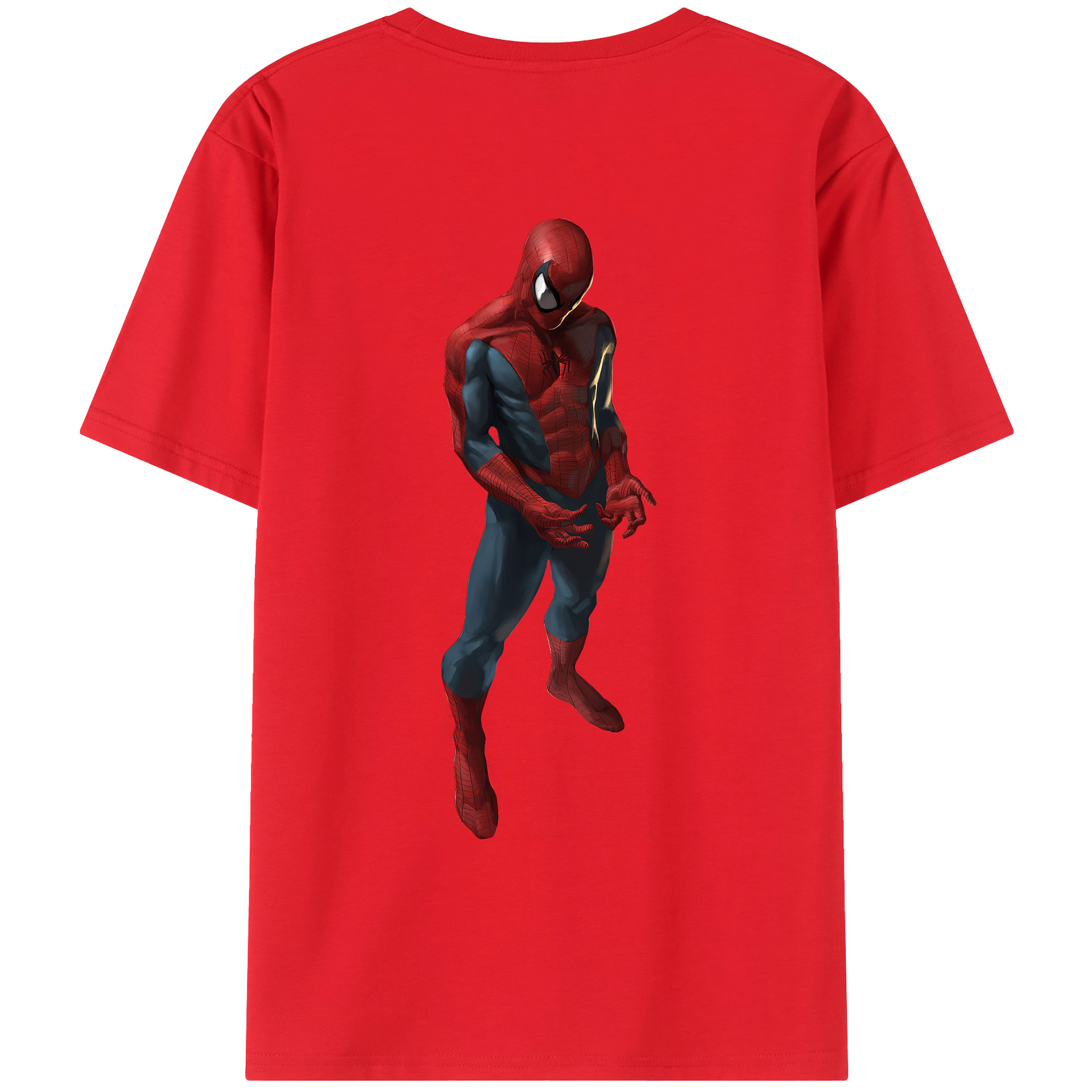 （画像用） Spider Man スパイダーマン レディース半袖Tシャツ(バックプリント)