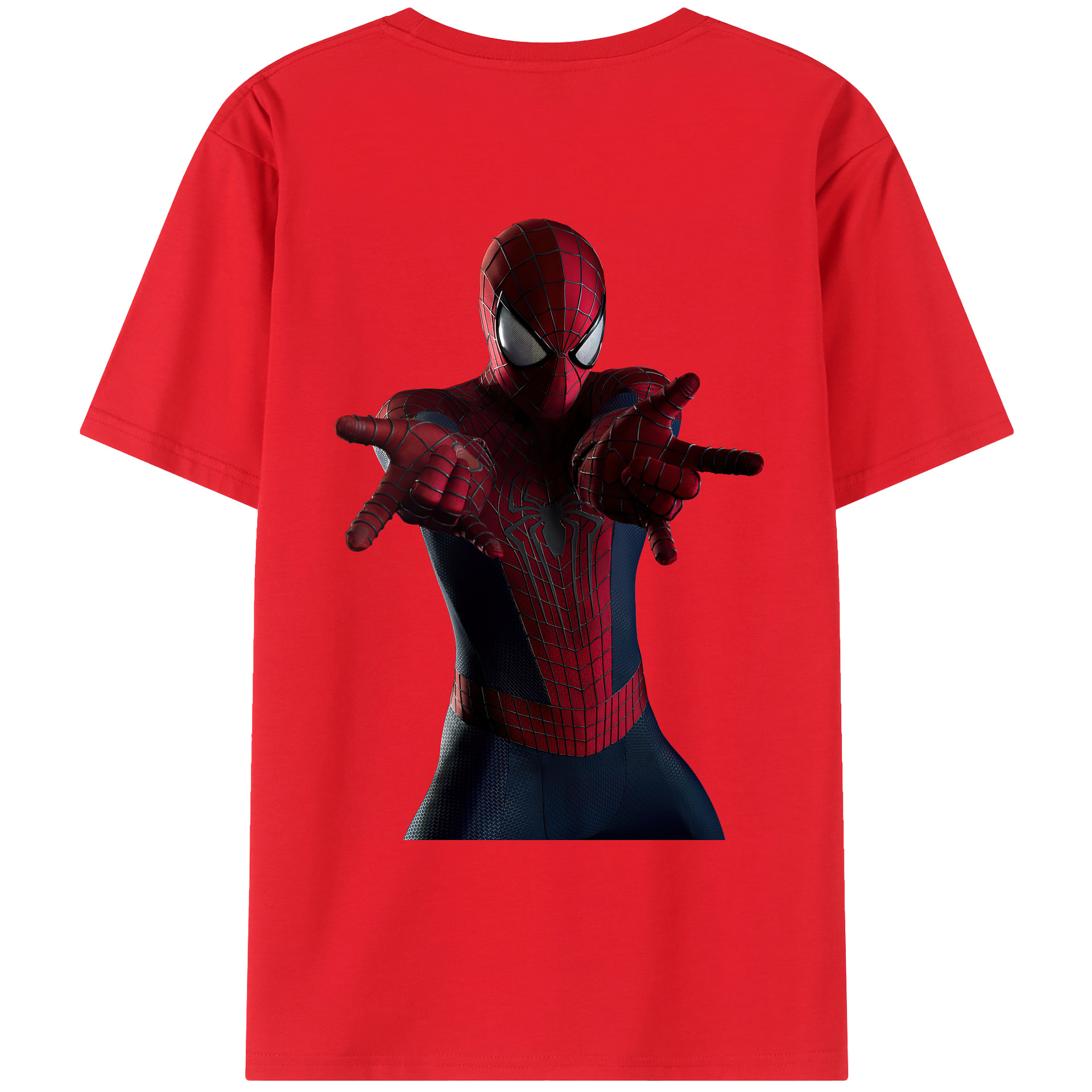 （画像用） Spider Man スパイダーマン レディース半袖Tシャツ(バックプリント)