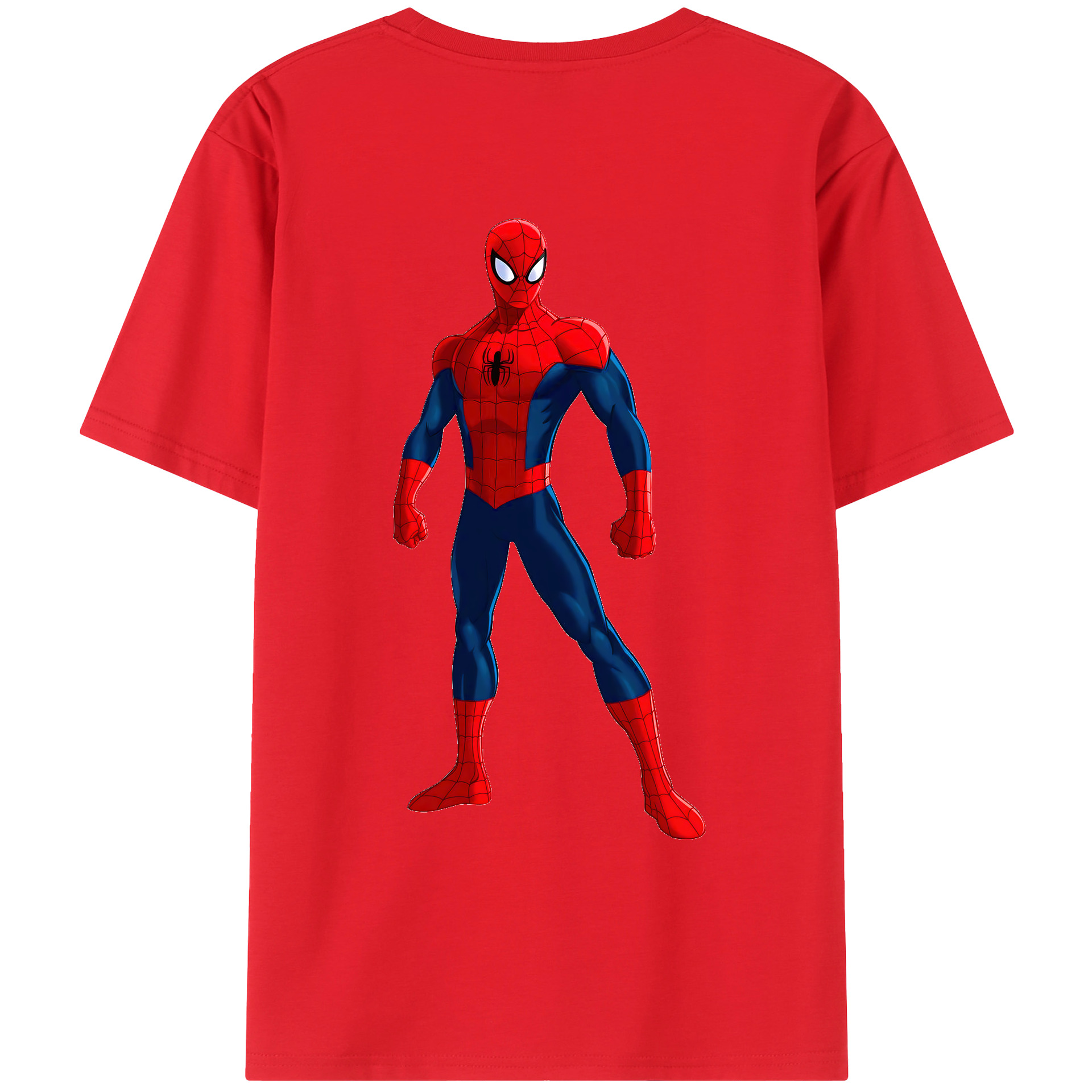 （画像用） Spider Man スパイダーマン レディース半袖Tシャツ(バックプリント)