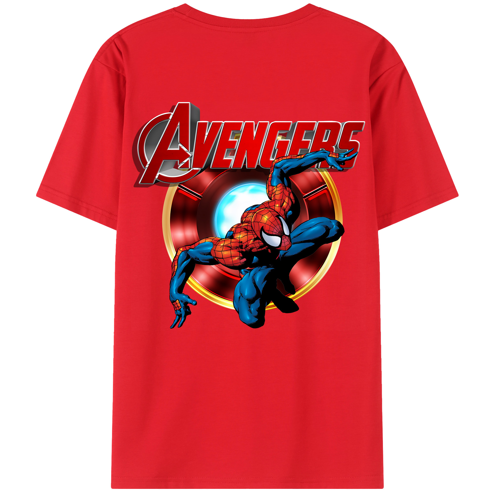 （画像用） Spider Man スパイダーマン レディース半袖Tシャツ(バックプリント)