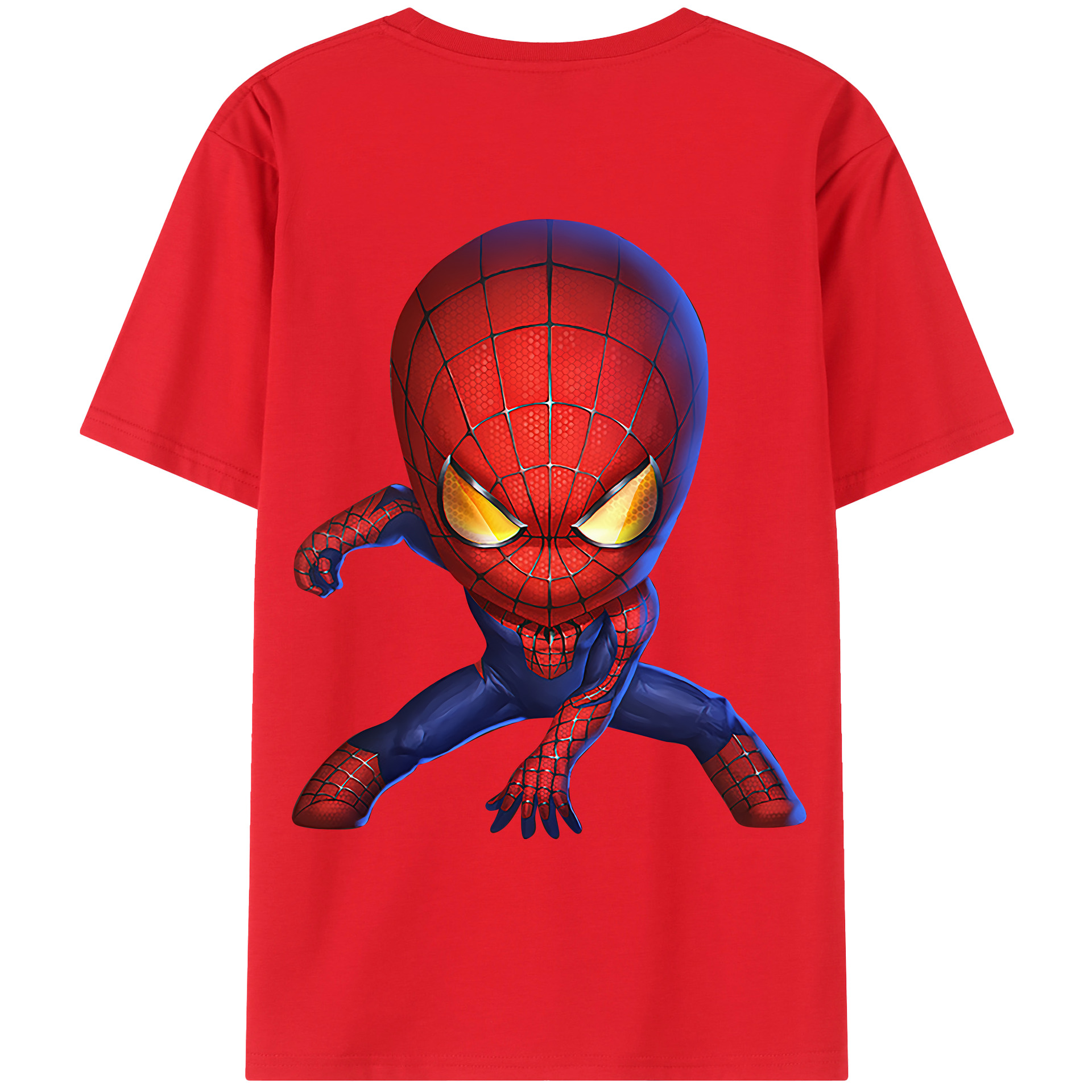 （画像用） Spider Man スパイダーマン レディース半袖Tシャツ(バックプリント)