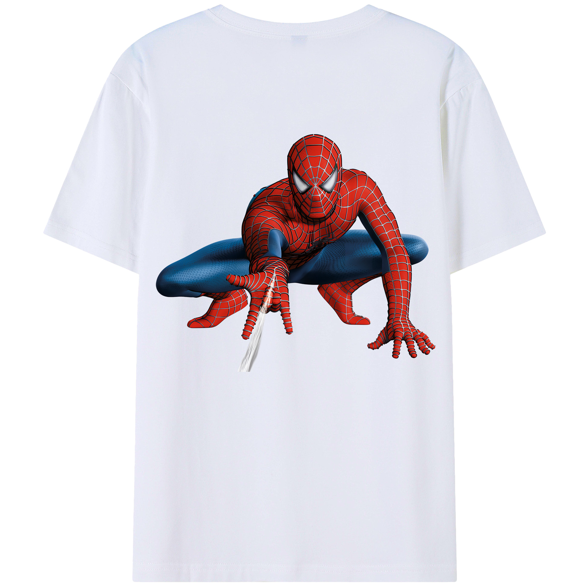 （画像用） Spider Man スパイダーマン レディース半袖Tシャツ(バックプリント)