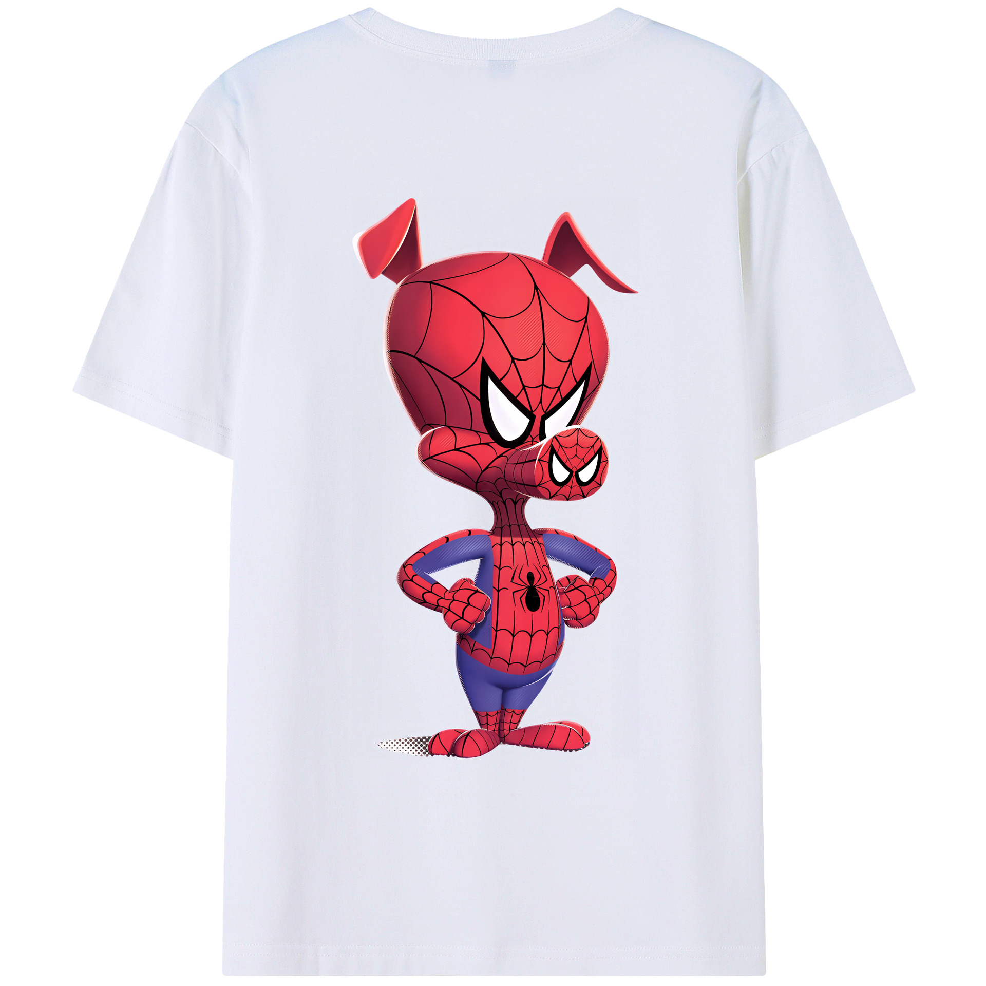 （画像用） Spider Man スパイダーマン レディース半袖Tシャツ(バックプリント)