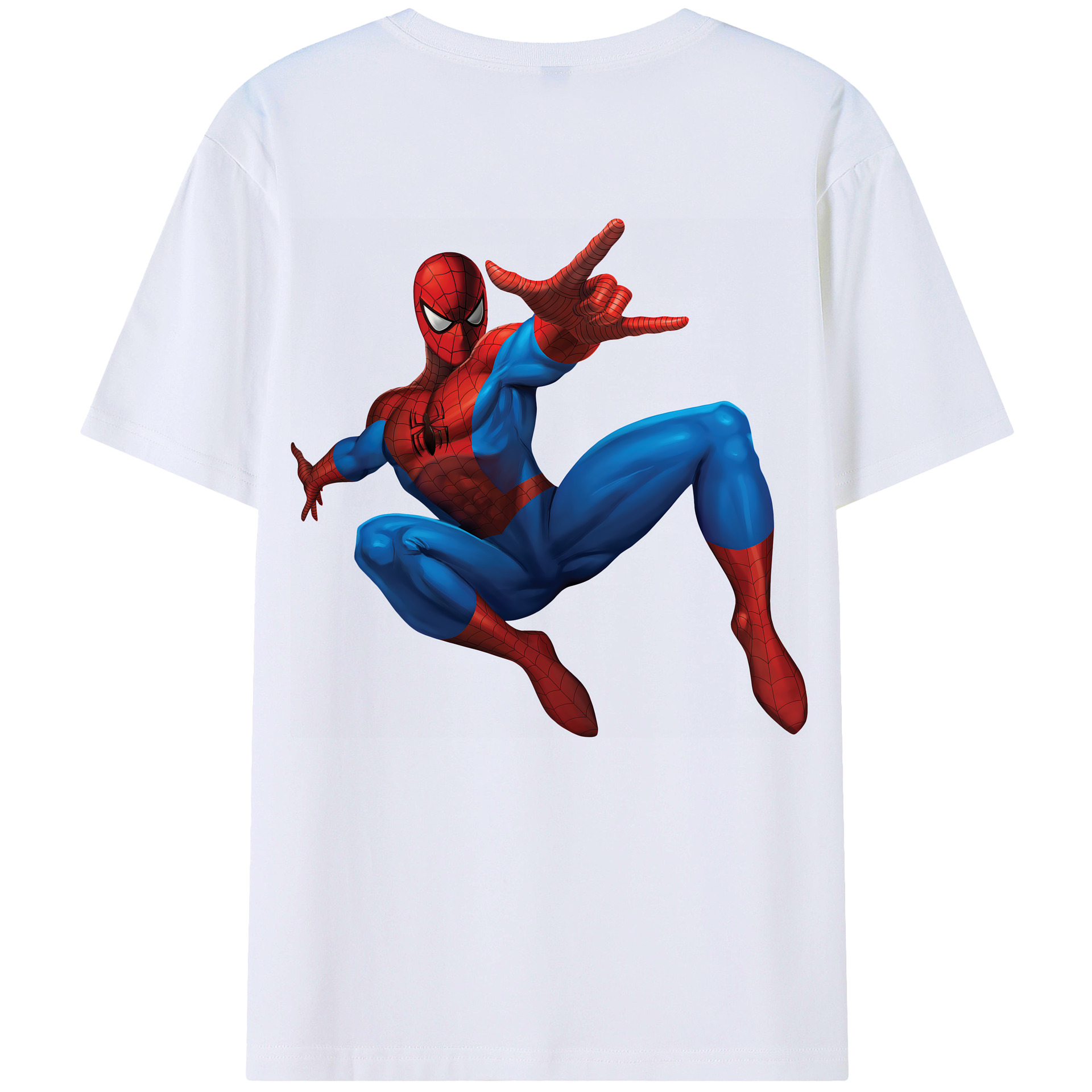 （画像用） Spider Man スパイダーマン レディース半袖Tシャツ(バックプリント)