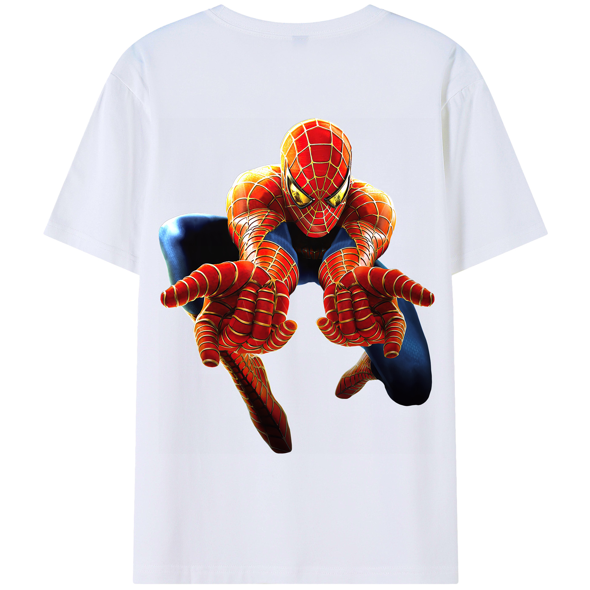 （画像用） Spider Man スパイダーマン レディース半袖Tシャツ(バックプリント)