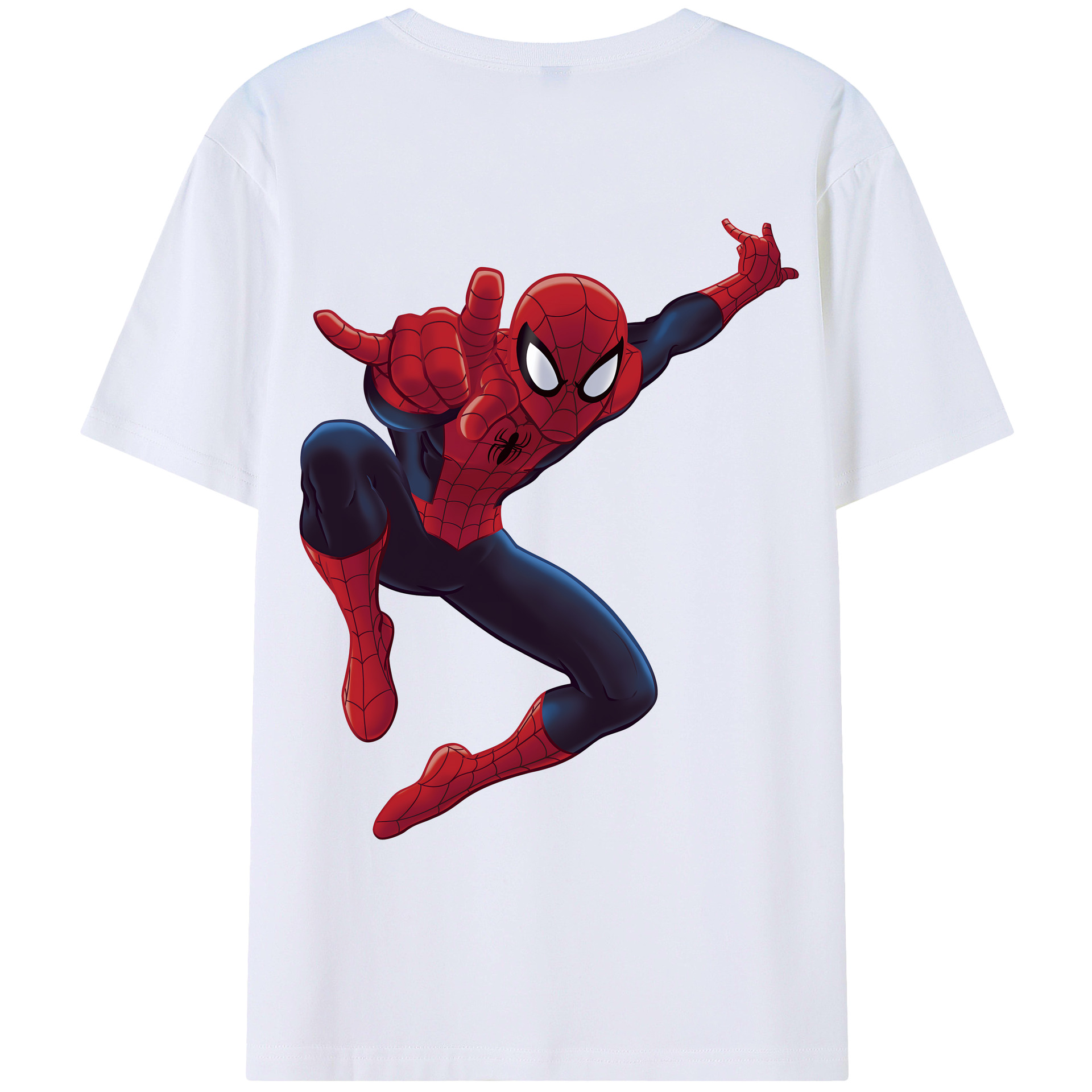 （画像用） Spider Man スパイダーマン レディース半袖Tシャツ(バックプリント)