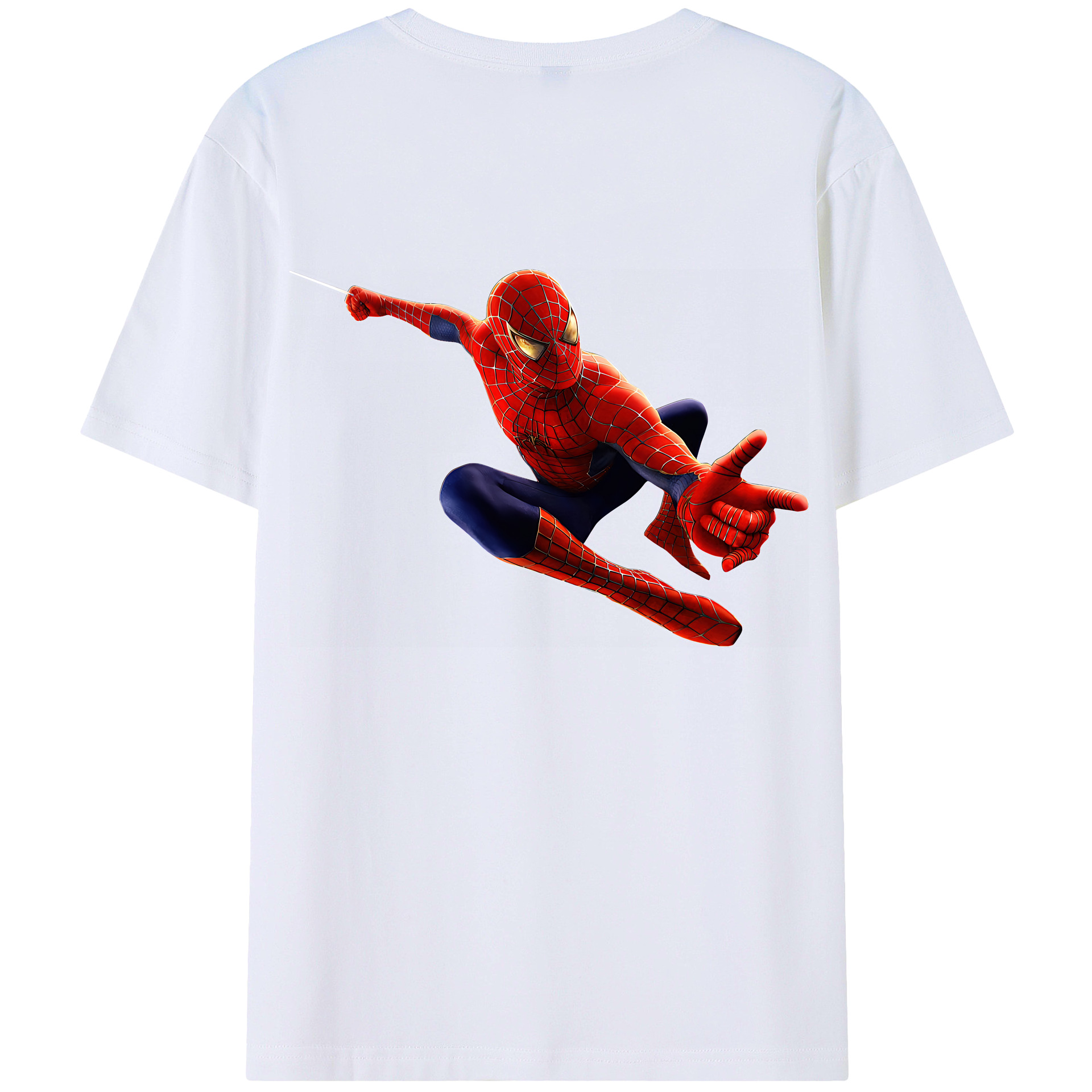 （画像用） Spider Man スパイダーマン レディース半袖Tシャツ(バックプリント)