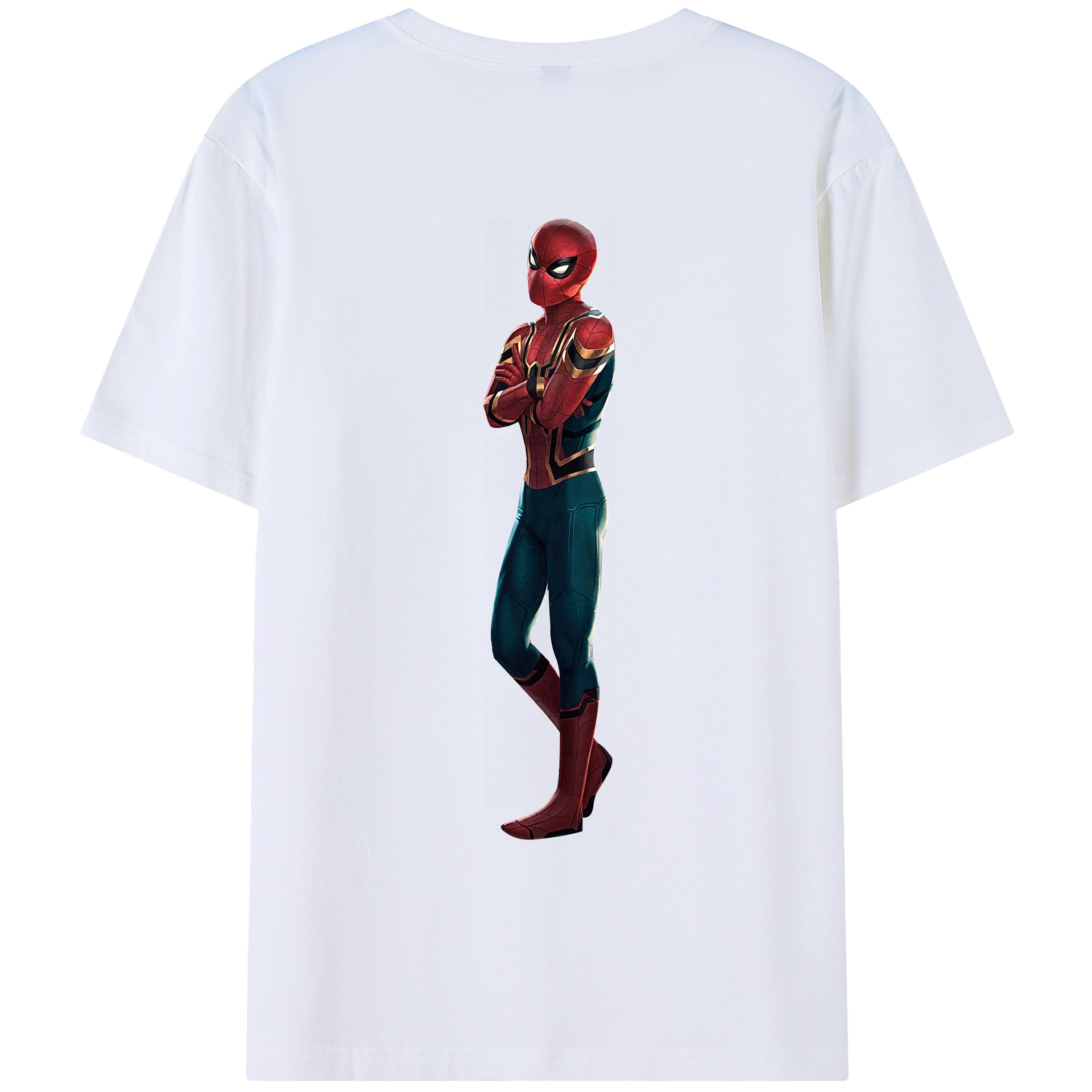 （画像用） Spider Man スパイダーマン レディース半袖Tシャツ(バックプリント)