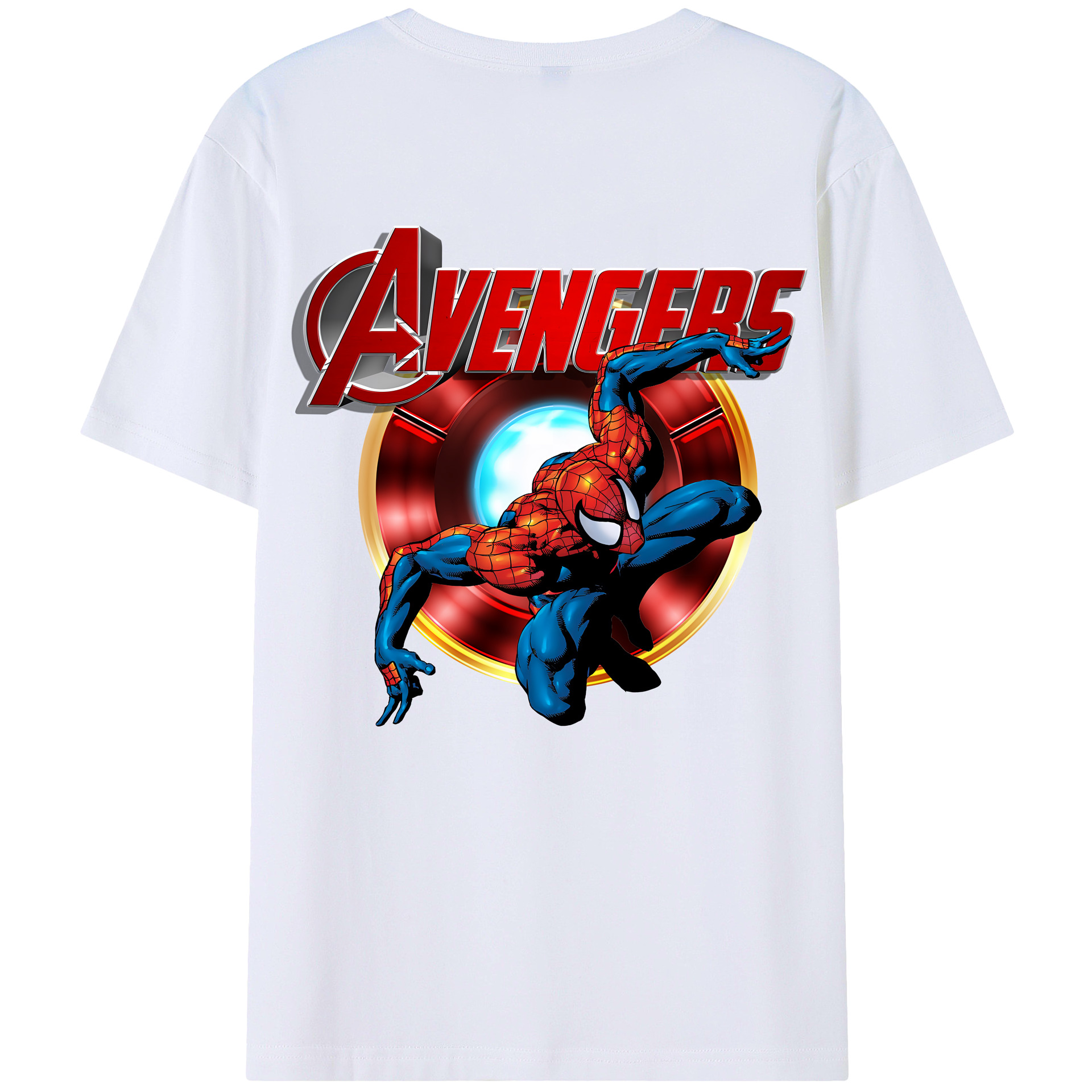 （画像用） Spider Man スパイダーマン レディース半袖Tシャツ(バックプリント)
