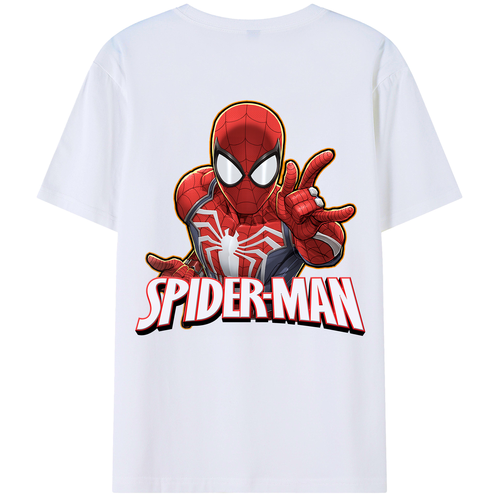 （画像用） Spider Man スパイダーマン レディース半袖Tシャツ(バックプリント)