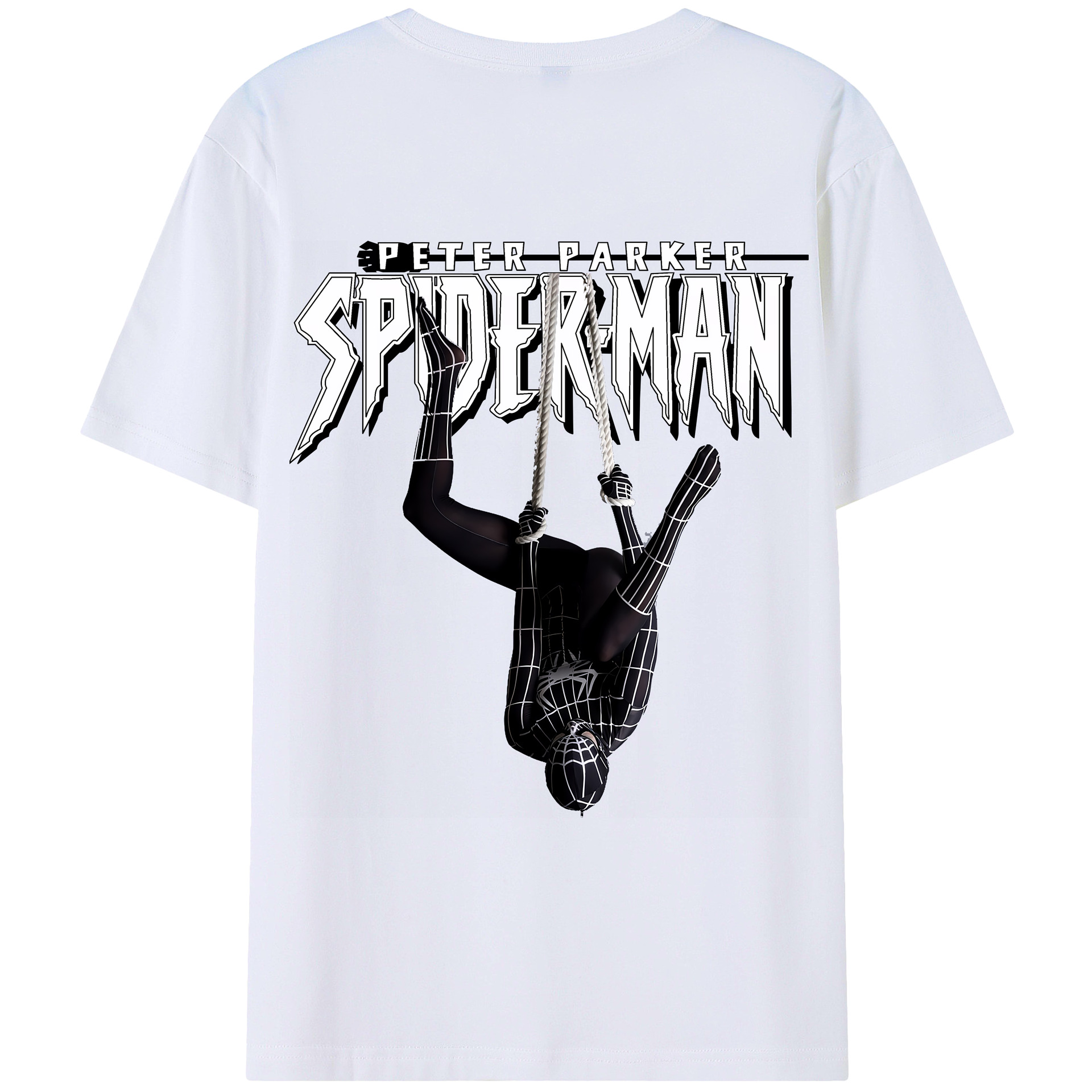 （画像用） Spider Man スパイダーマン レディース半袖Tシャツ(バックプリント)