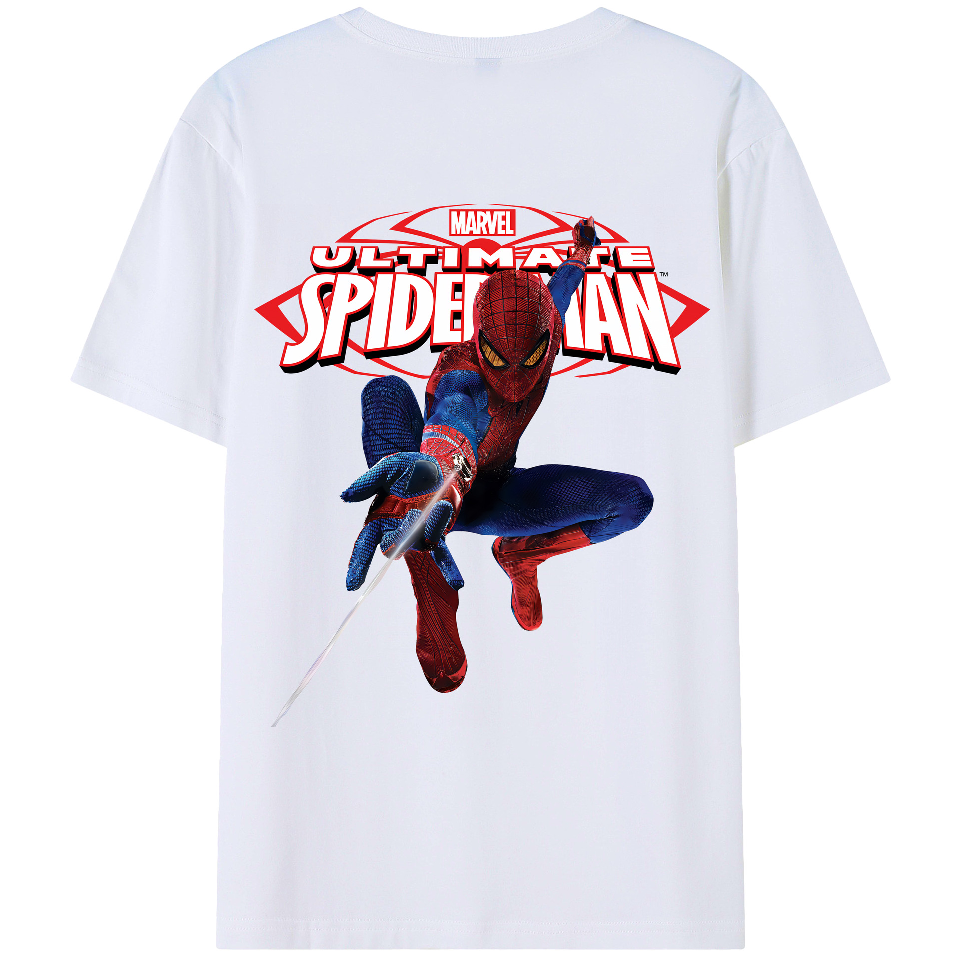 （画像用） Spider Man スパイダーマン レディース半袖Tシャツ(バックプリント)