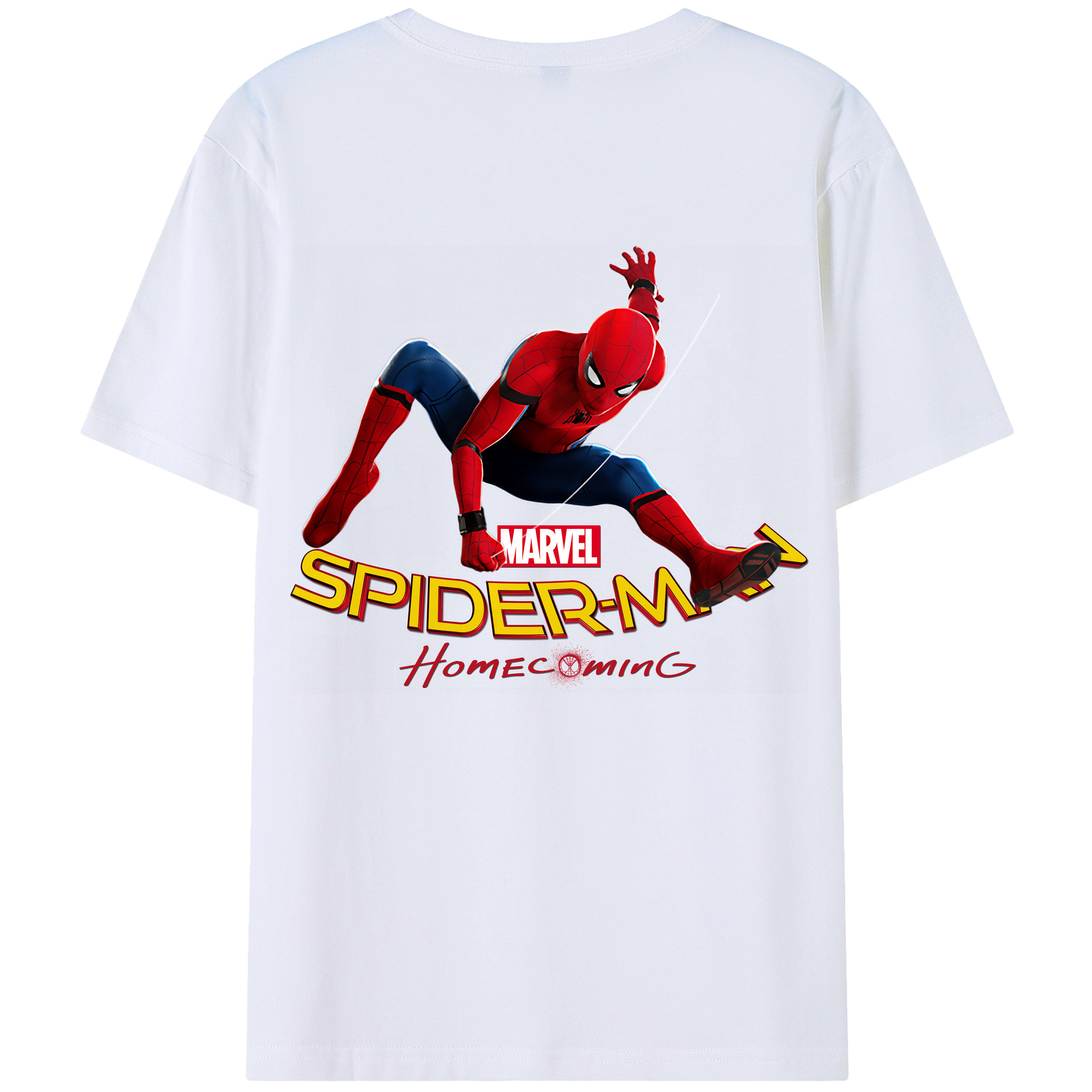 （画像用） Spider Man スパイダーマン レディース半袖Tシャツ(バックプリント)