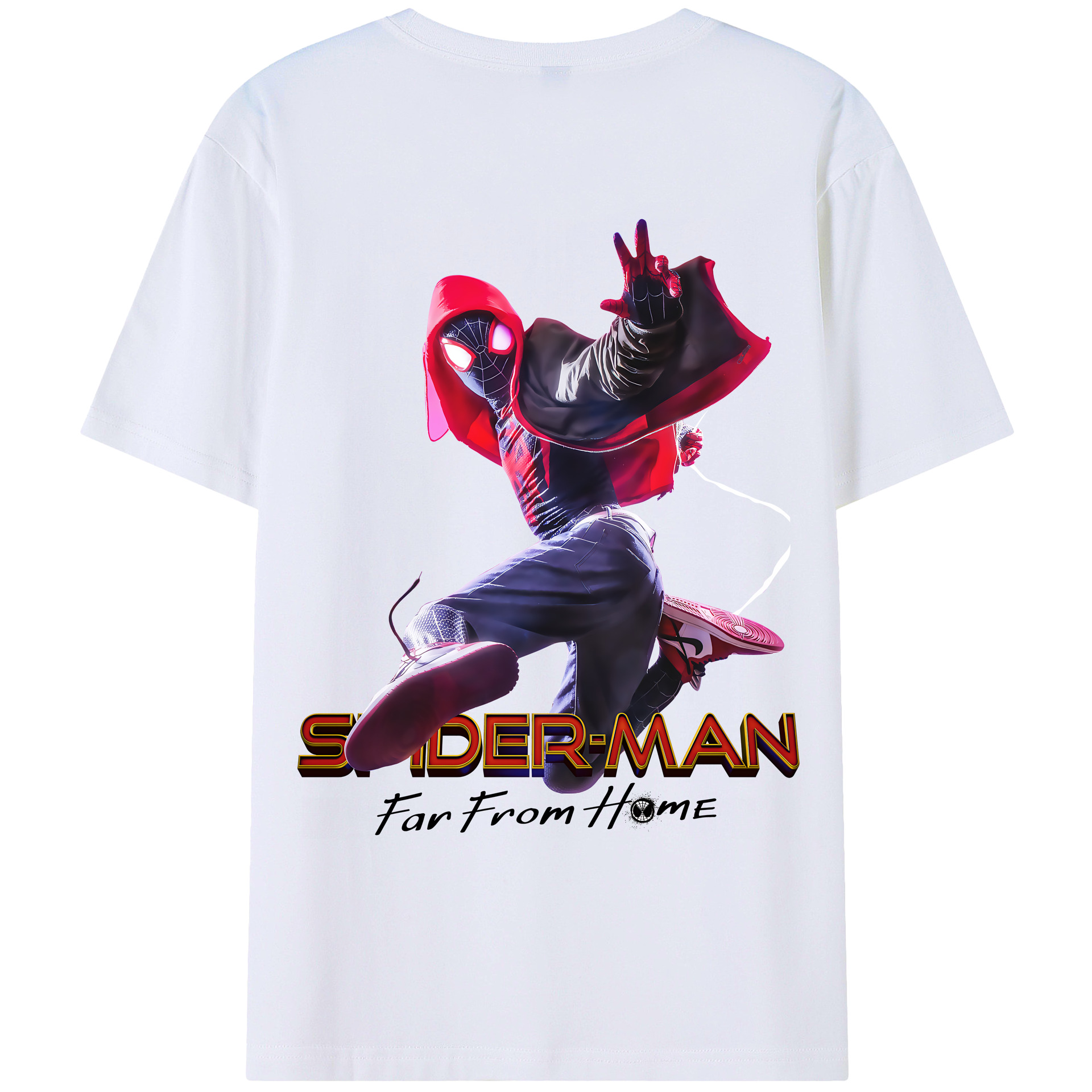 （画像用） Spider Man スパイダーマン レディース半袖Tシャツ(バックプリント)