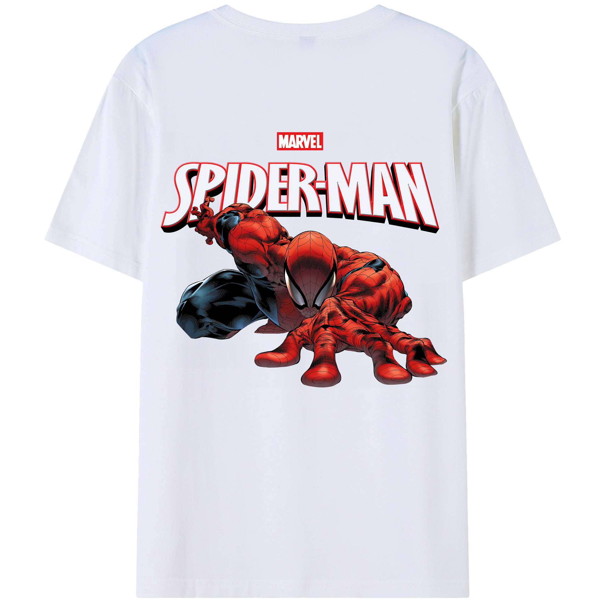 （画像用） Spider Man スパイダーマン レディース半袖Tシャツ(バックプリント)