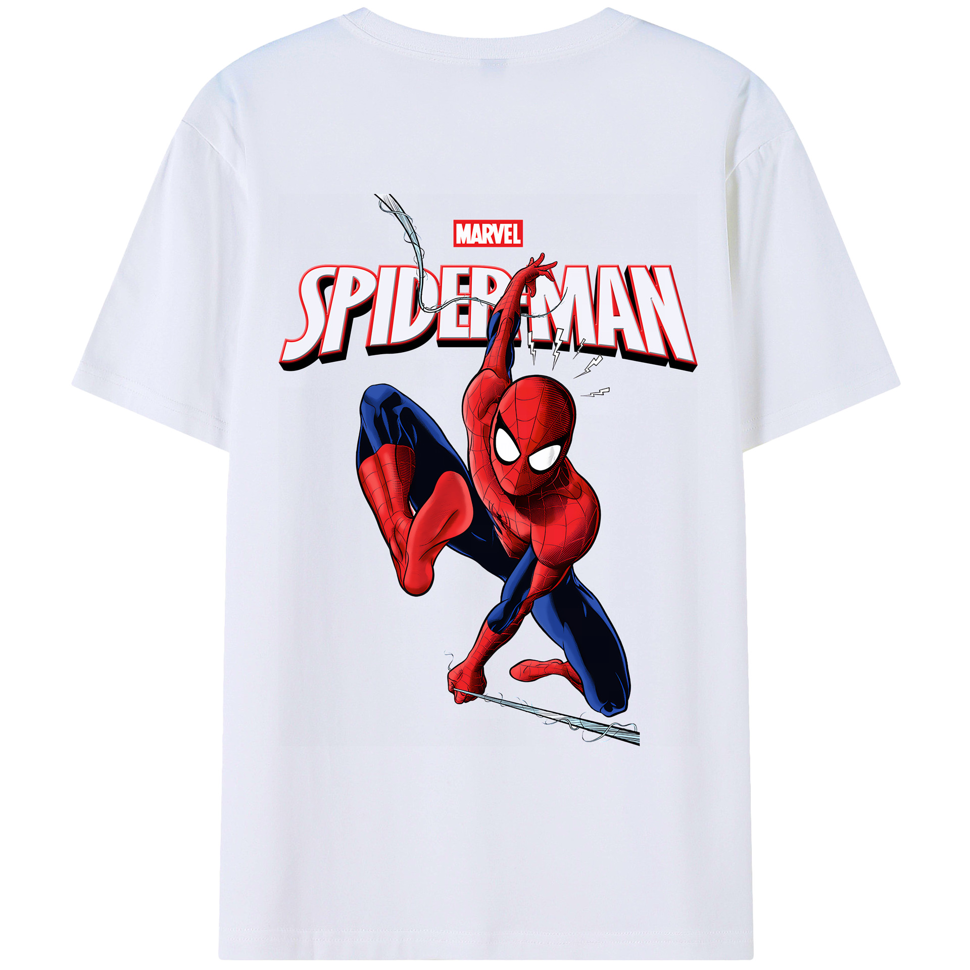 （画像用） Spider Man スパイダーマン レディース半袖Tシャツ(バックプリント)