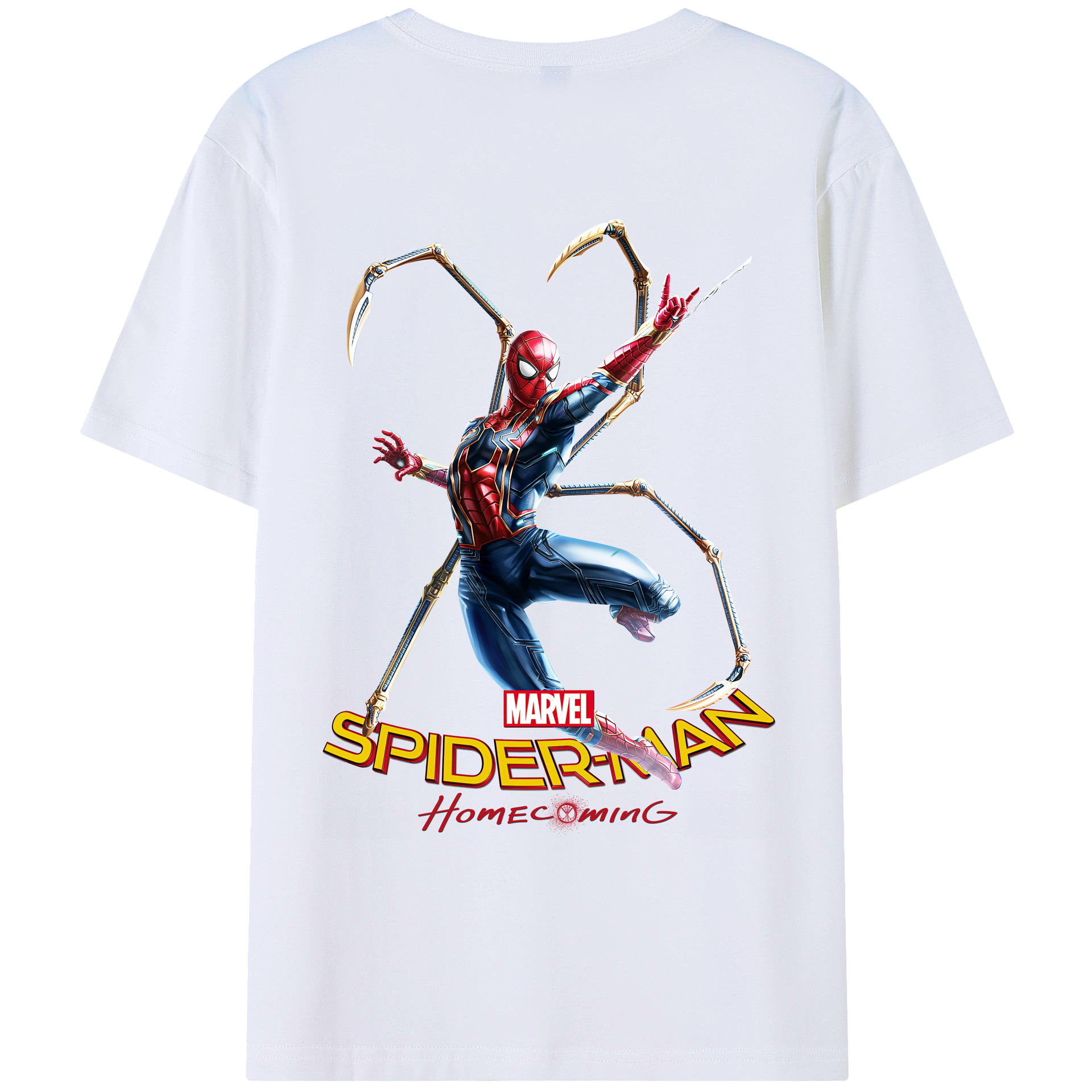 （画像用） Spider Man スパイダーマン レディース半袖Tシャツ(バックプリント)