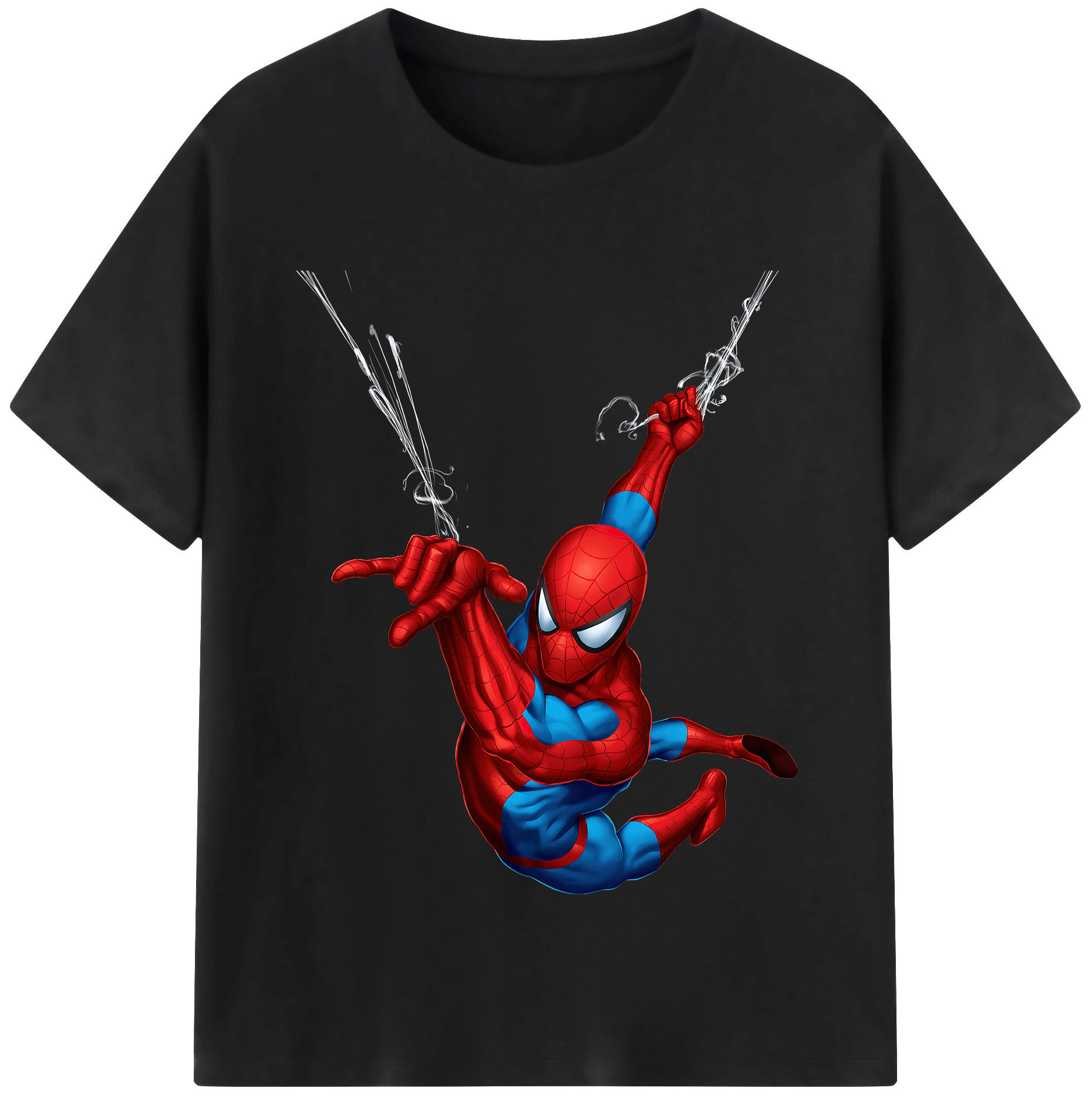 （画像用） Spider Man スパイダーマン レディースカジュアルプリントTシャツ（綿100％）